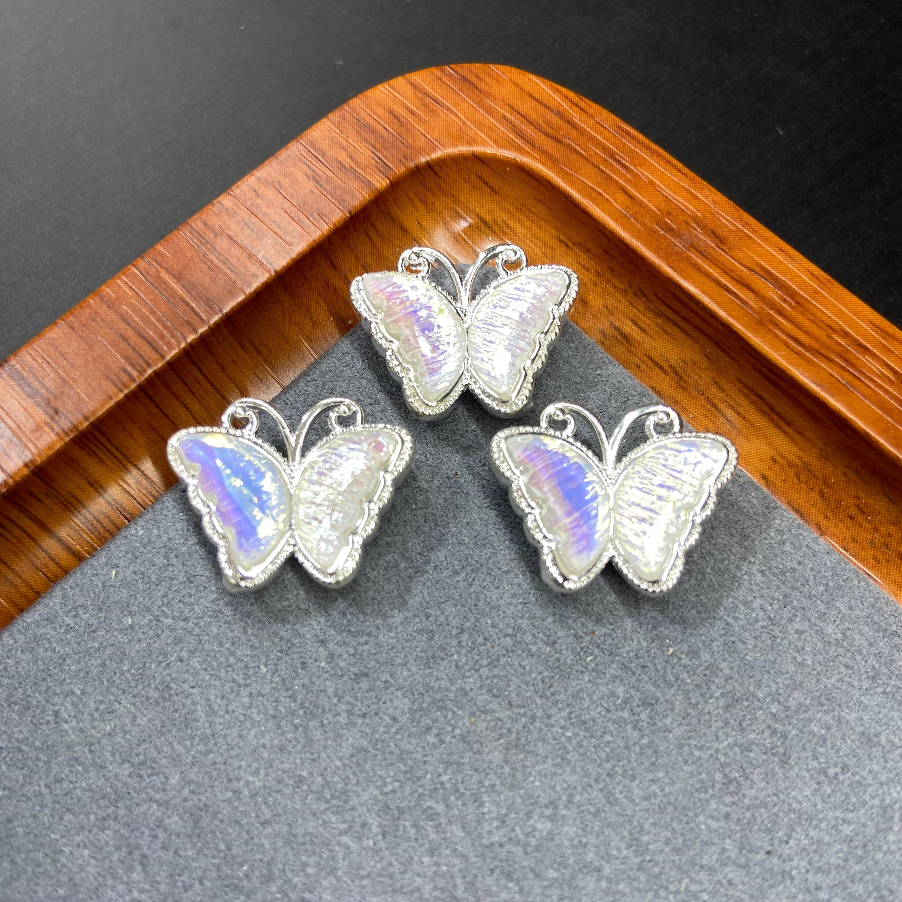 Dainty Butterfly Accessories Pack - 10 Pieces for DIY Jewelry & Craft Projects