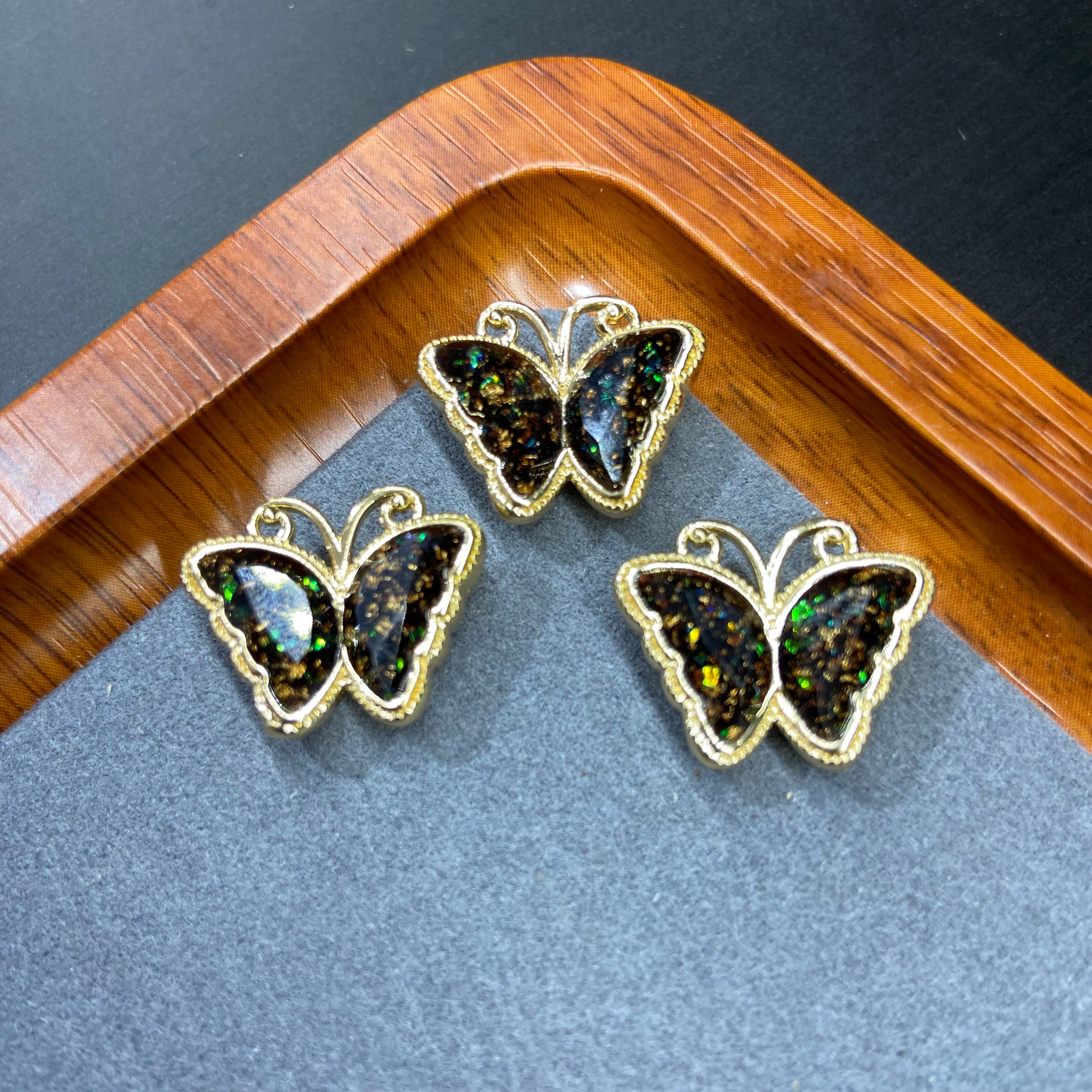 Dainty Butterfly Accessories Pack - 10 Pieces for DIY Jewelry & Craft Projects