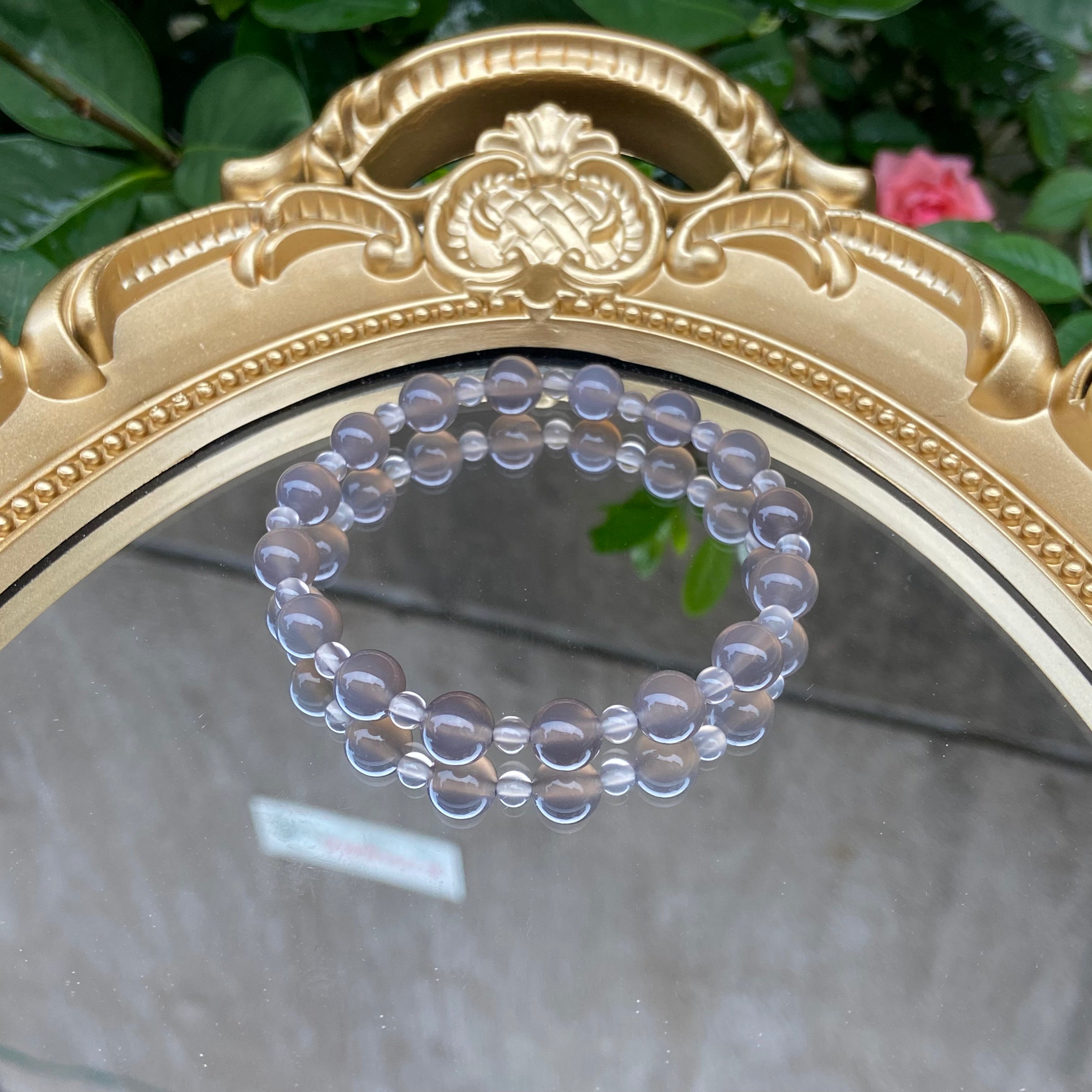 Custom DIY Purple Agate Bracelet - Natural Gemstone Handcrafted Jewelry