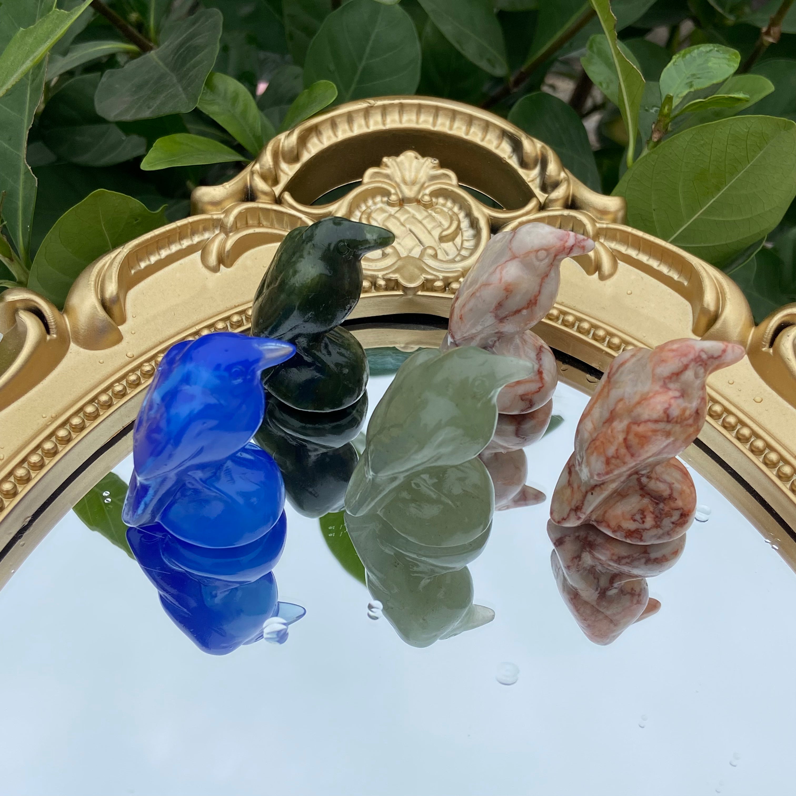 Natural Crystal Bird Figurine - 3cm Mini Carved Bird Statue, Handcrafted Crystal Animal Decoration