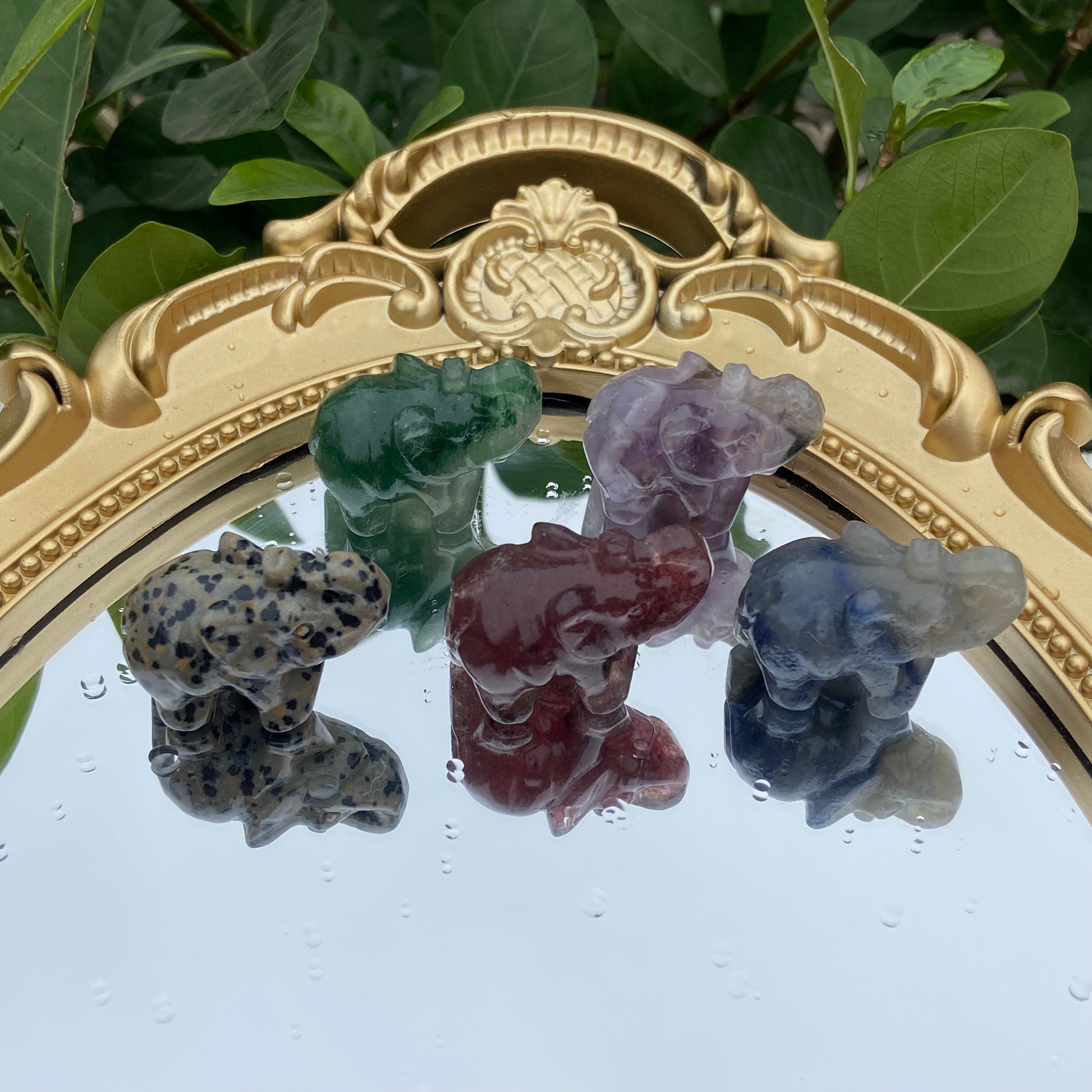 Natural Material Elephant Carvings - Single Piece & Mixed Wholesale Available