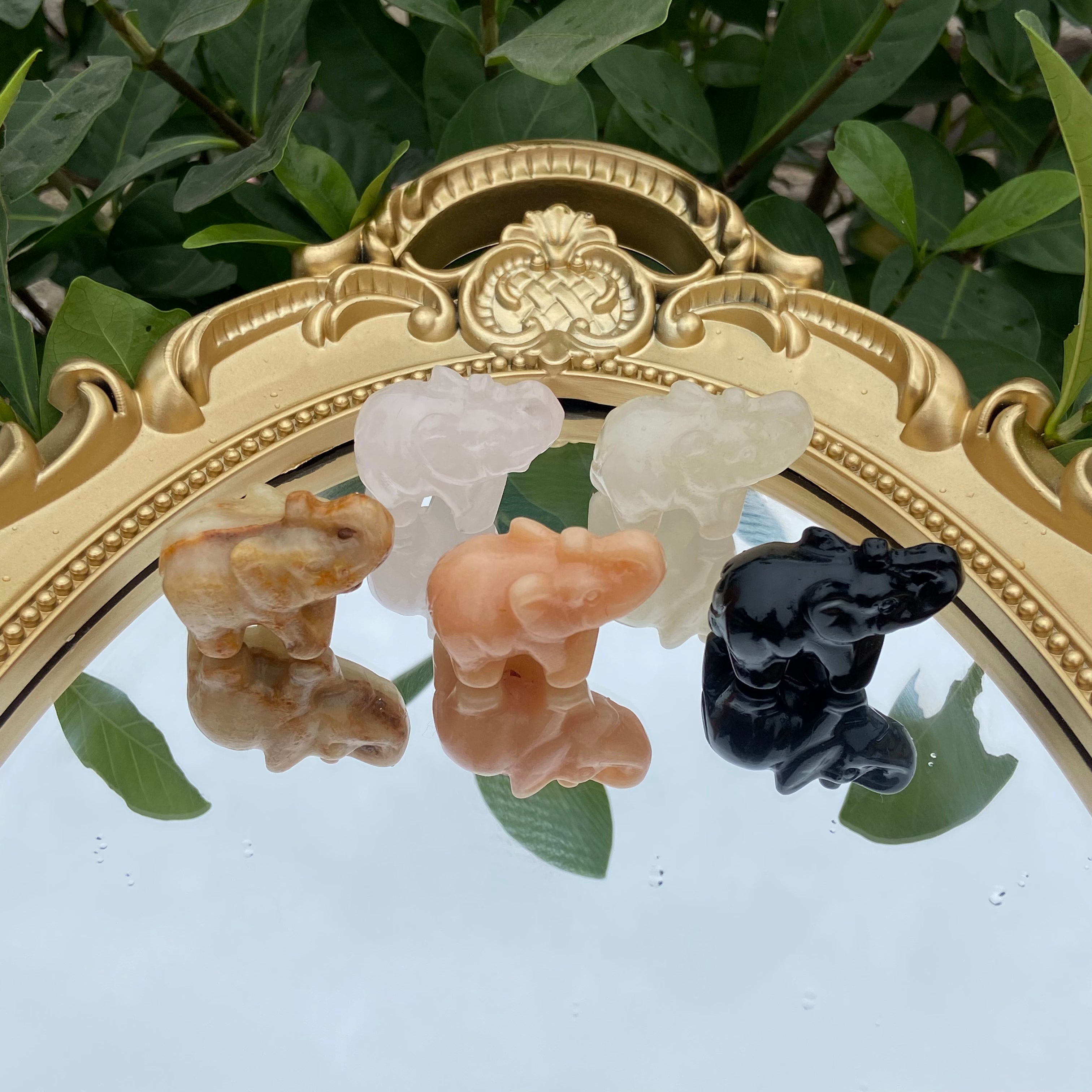 Natural Material Elephant Carvings - Single Piece & Mixed Wholesale Available
