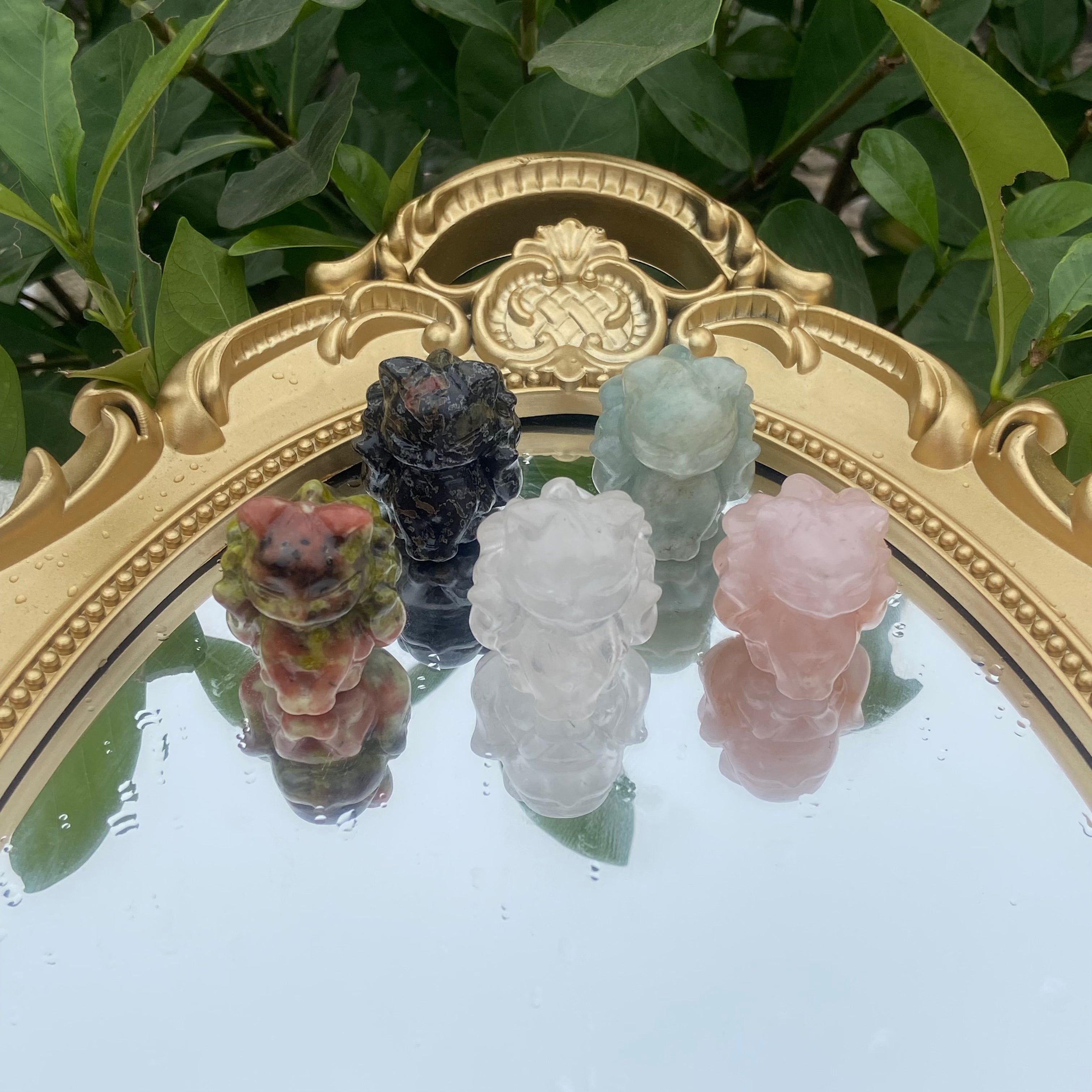 cm Small Nine-Tailed Fox Carvings - Multiple Crafts, Mythic Desk Decor