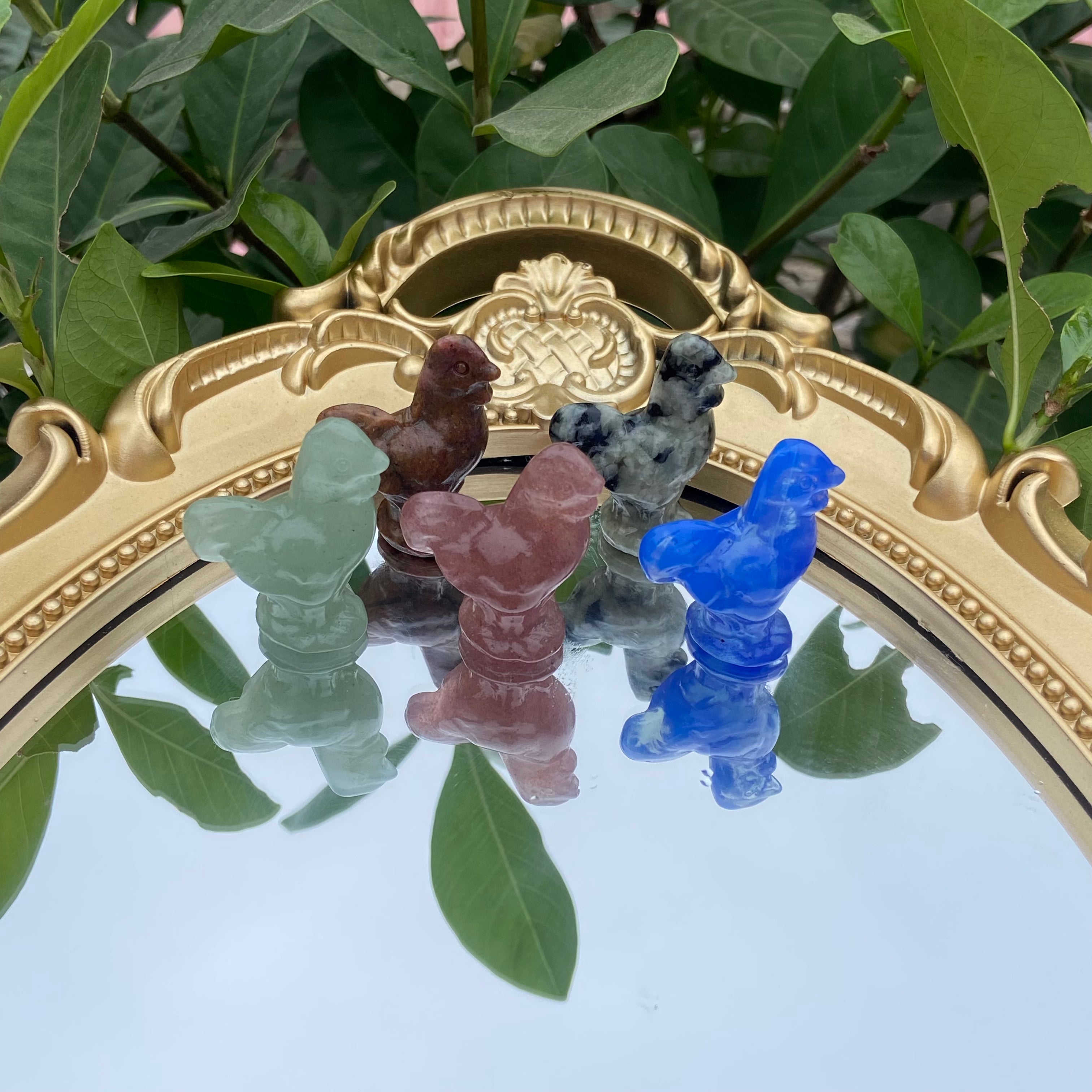 3cm Small Chicken Sculptures - Multiple Crafts, Charming Farm-Themed Decor