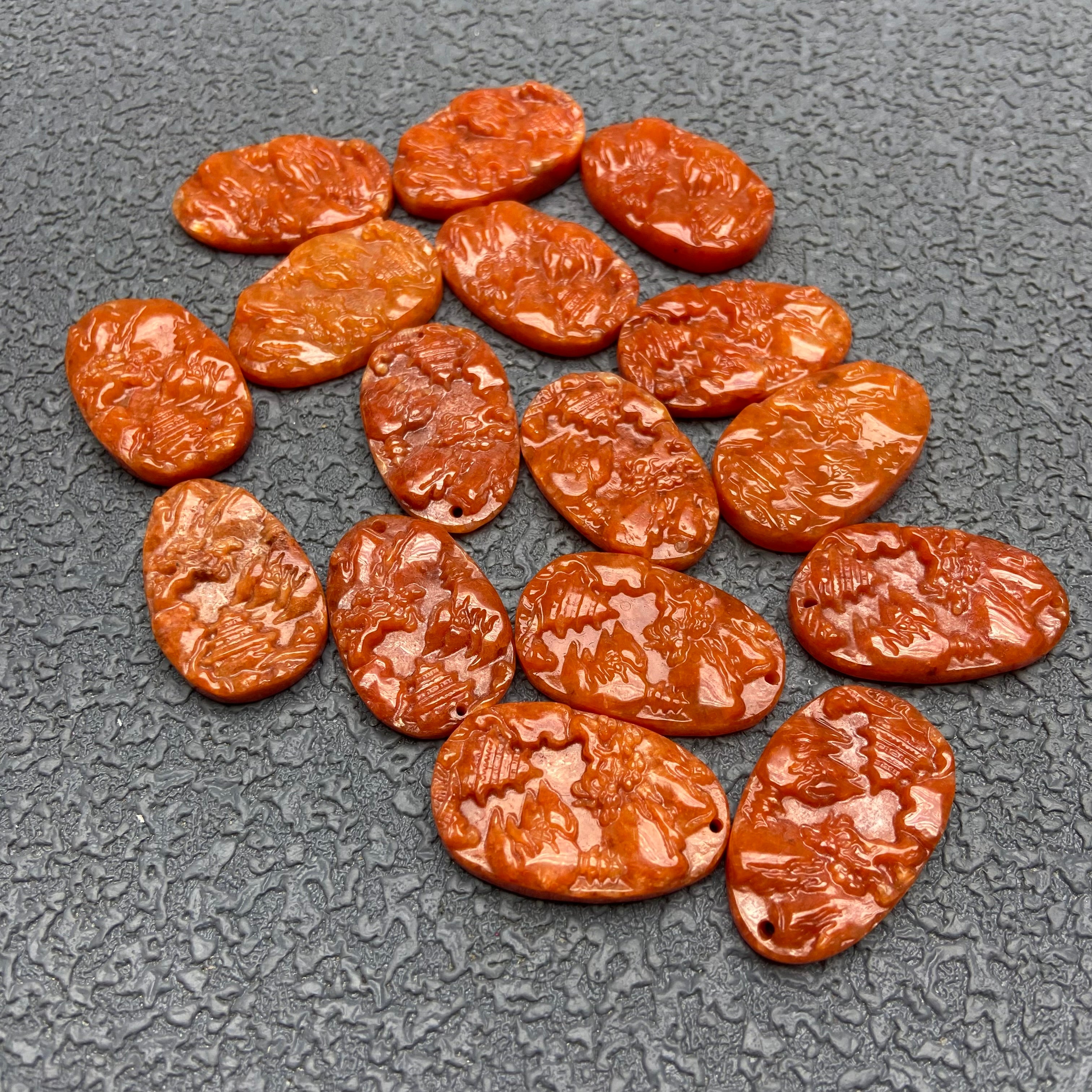 Burma jade mountain and river pendant