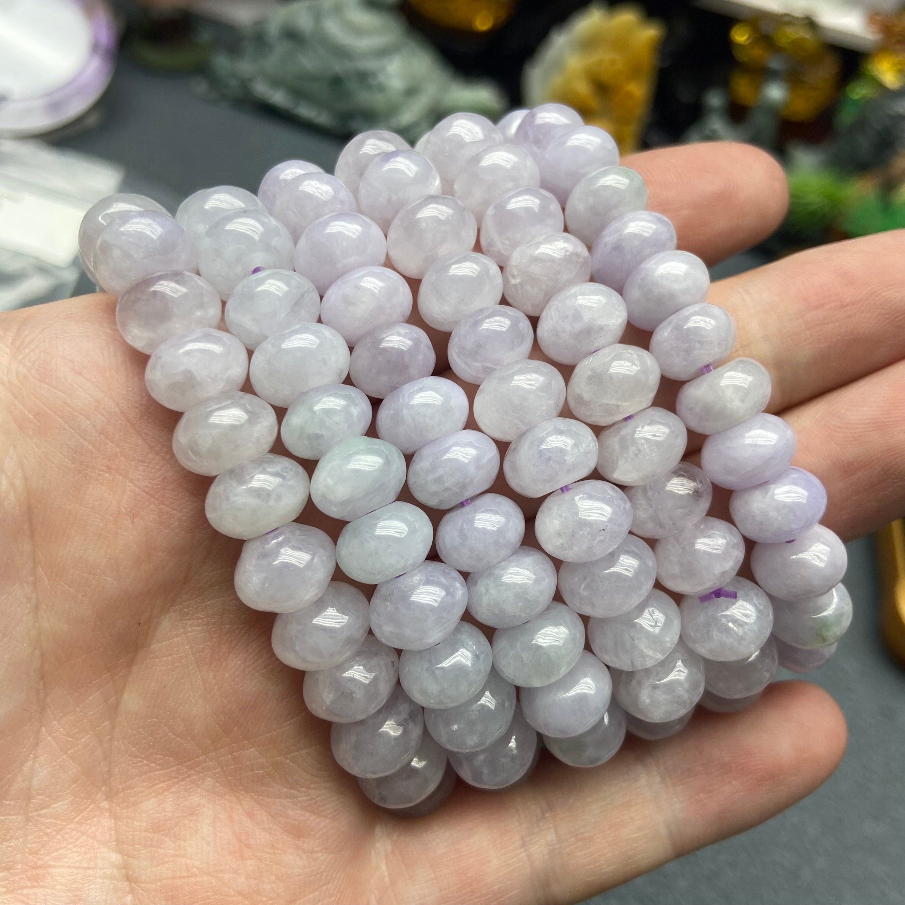 Burma jade coin bracelet