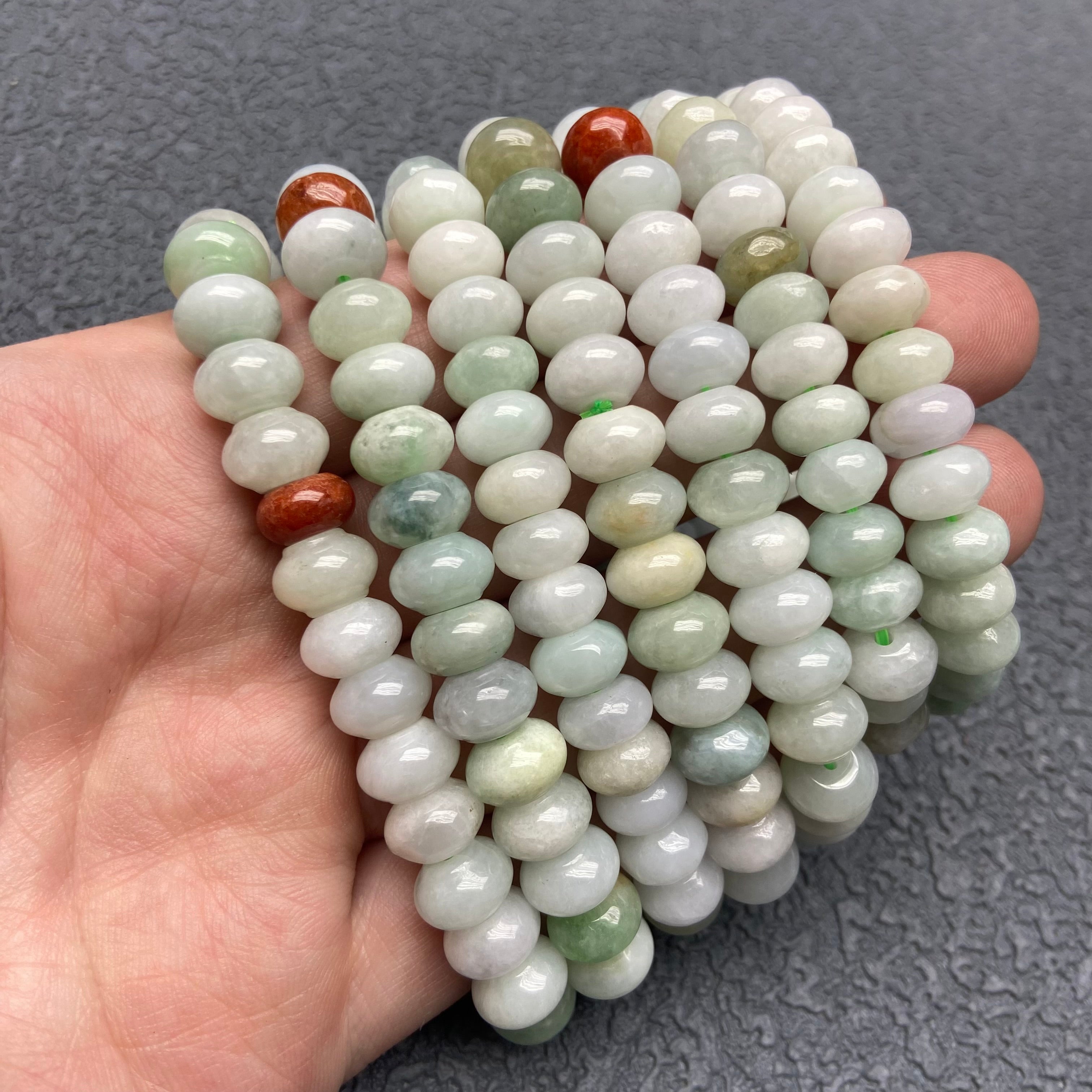 Burma Jade coin bracelet