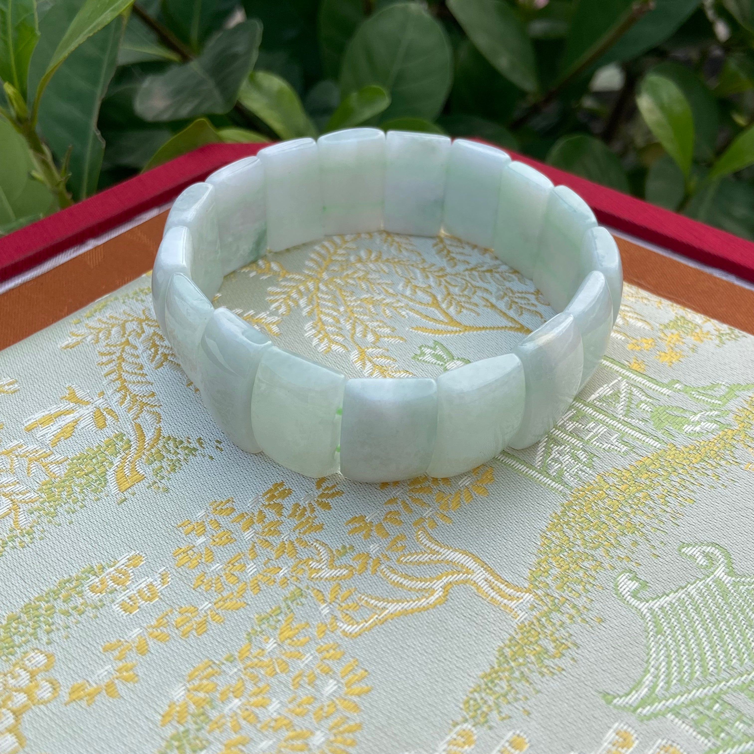 Burmese Jade Bangle Bracelet - Natural Genuine Jadeite Bracelet for Elegant Style