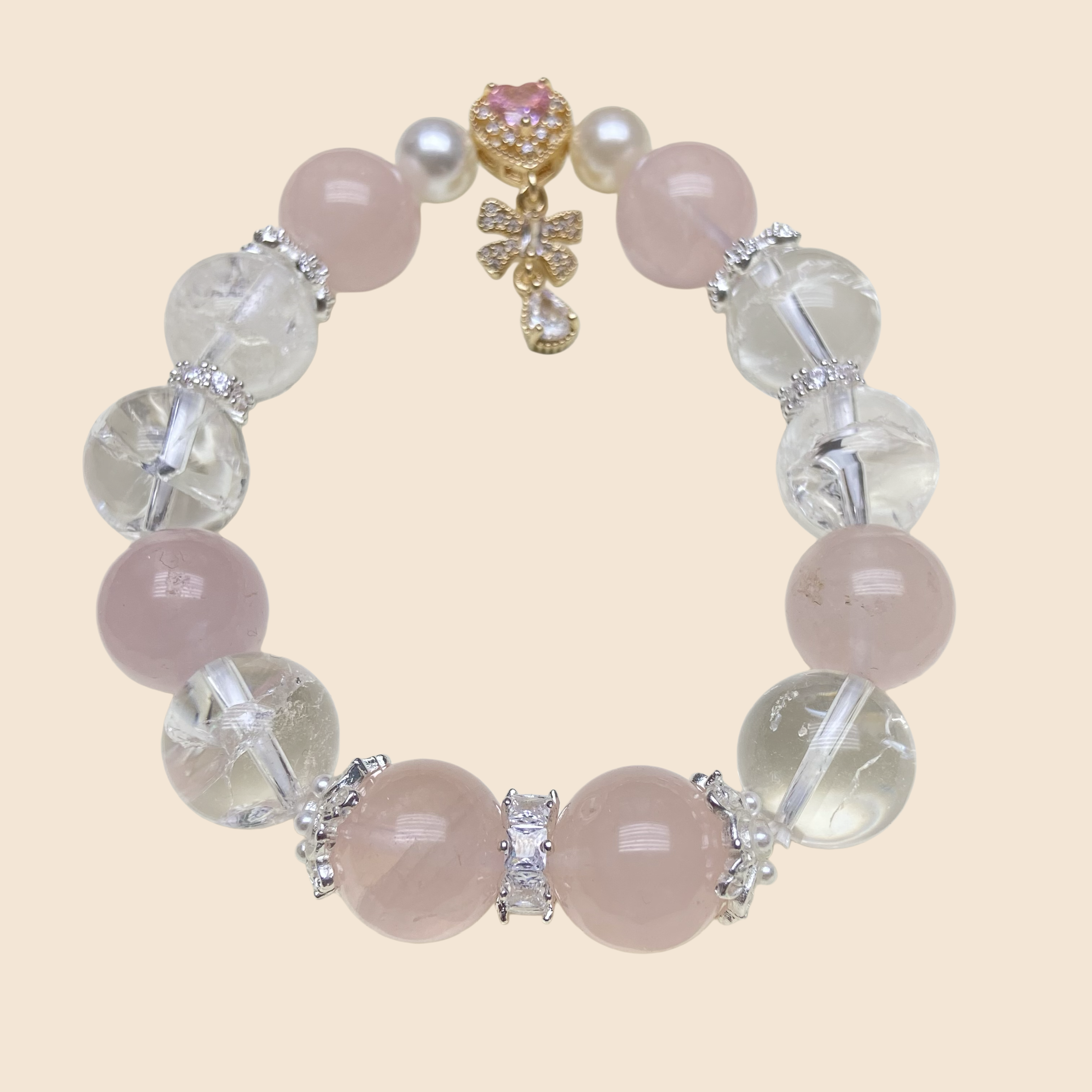 DIY Natural Crystal Bracelet – All-in-One Energy Collection | Super Seven Rainbow Hematite Red Amphibole | Complete Blessings | Unique & Custom-Made