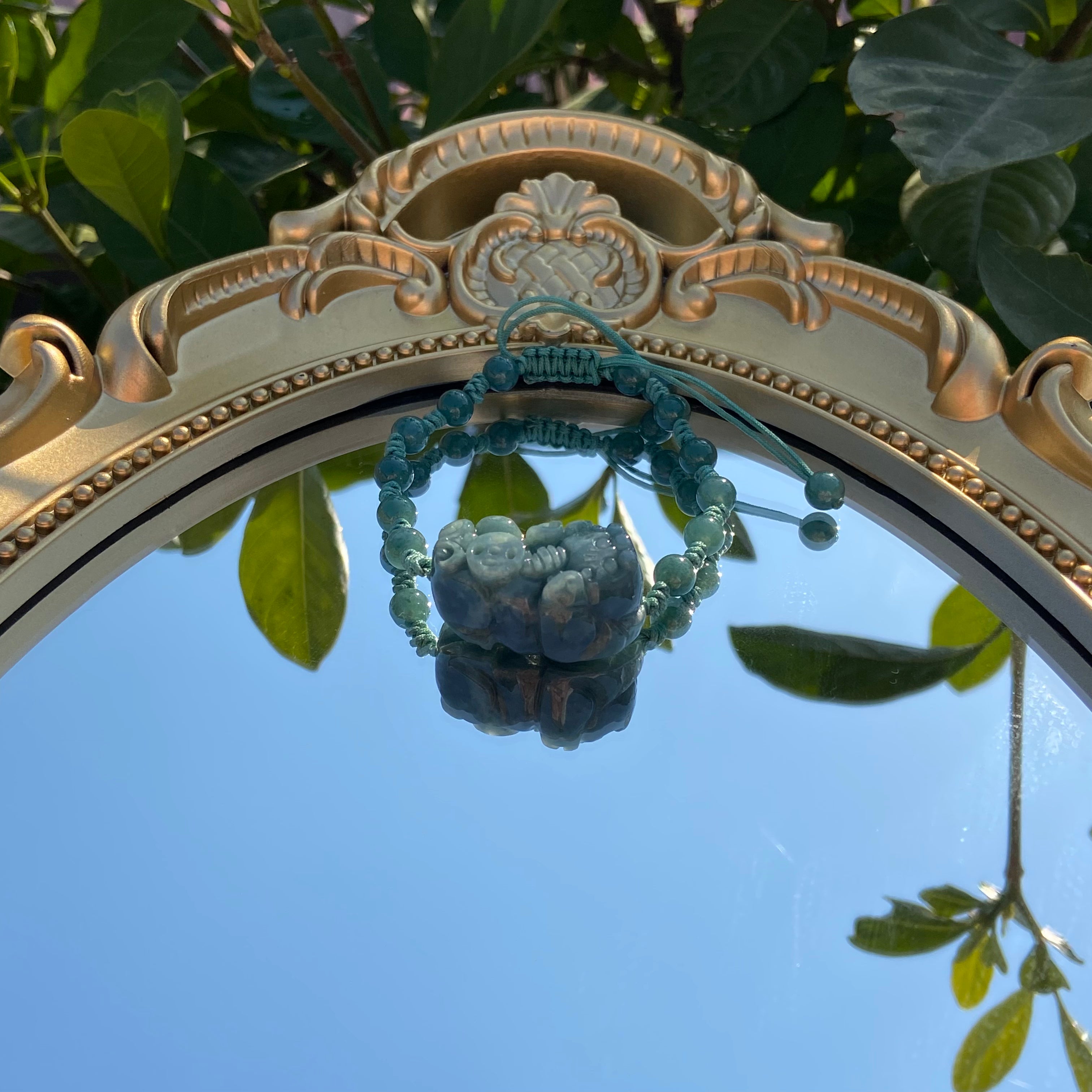 Natural Jade Pixiu Braided Bracelet - Luck & Prosperity Amulet for Wealth Attraction