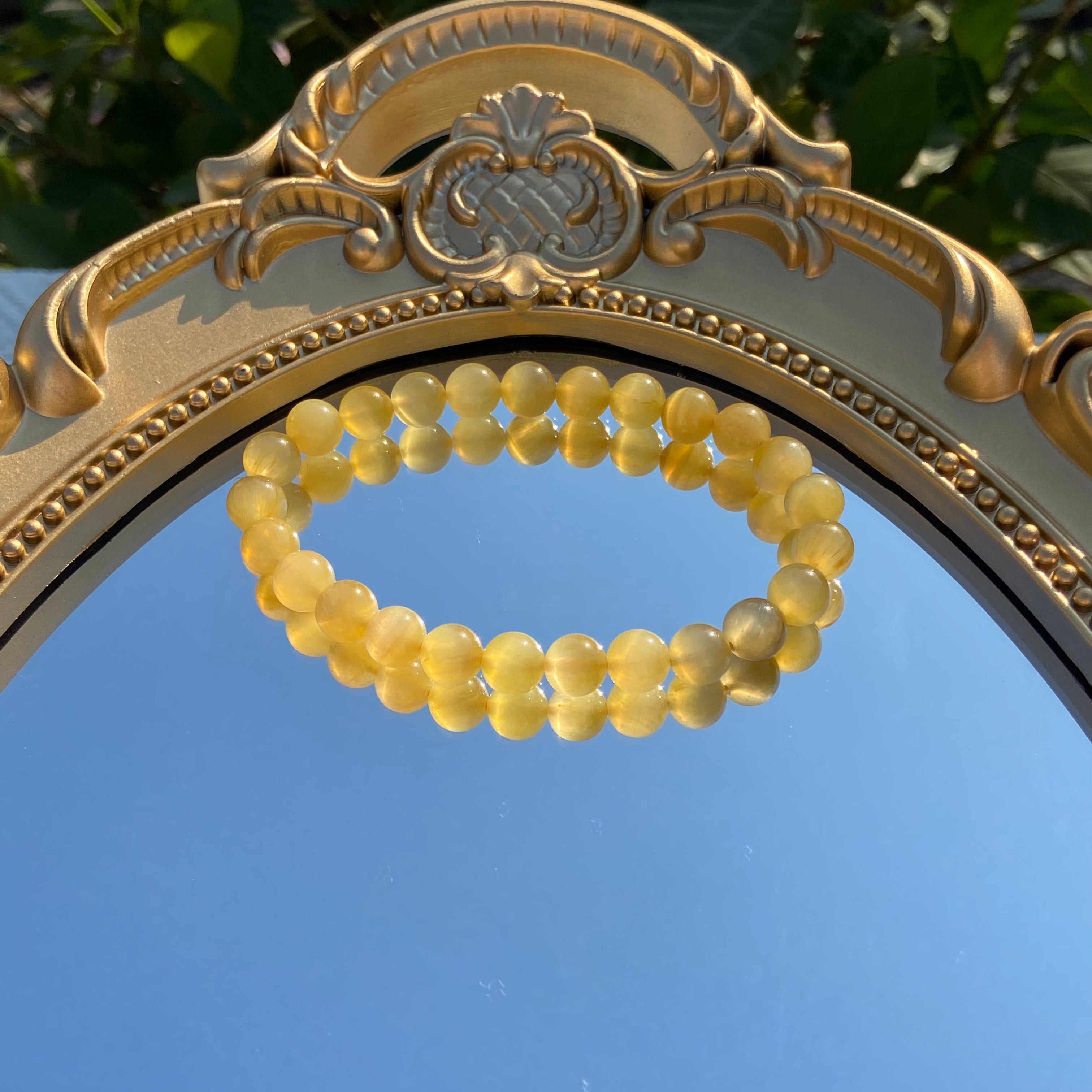 Natural Golden Tiger's Eye Round Bead Bracelet - Courage & Prosperity Crystal Jewelry for Men & Women