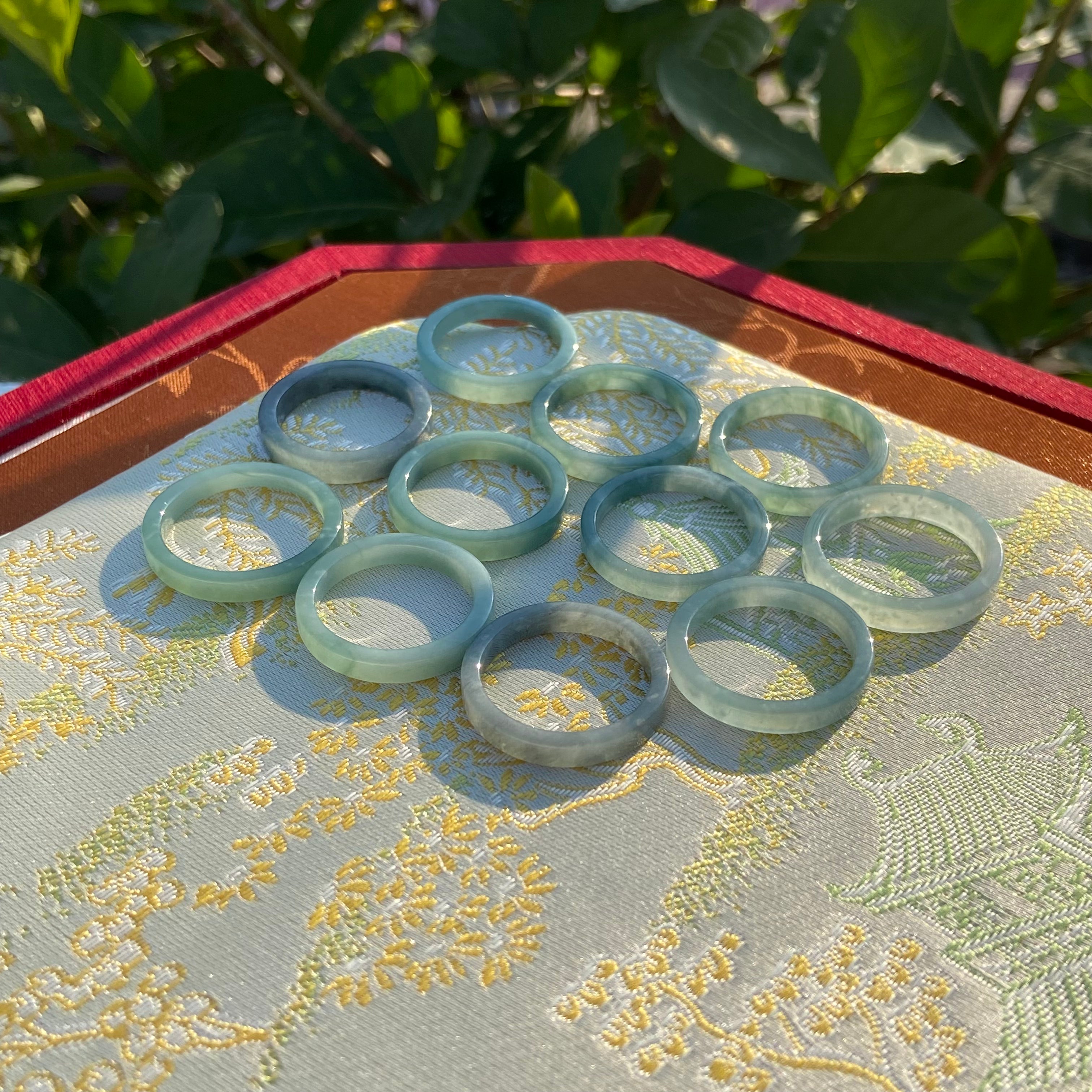 Natural Myanmar Jade Ring - Authentic Burmese Jadeite Jewelry | Elegant Daily Wear