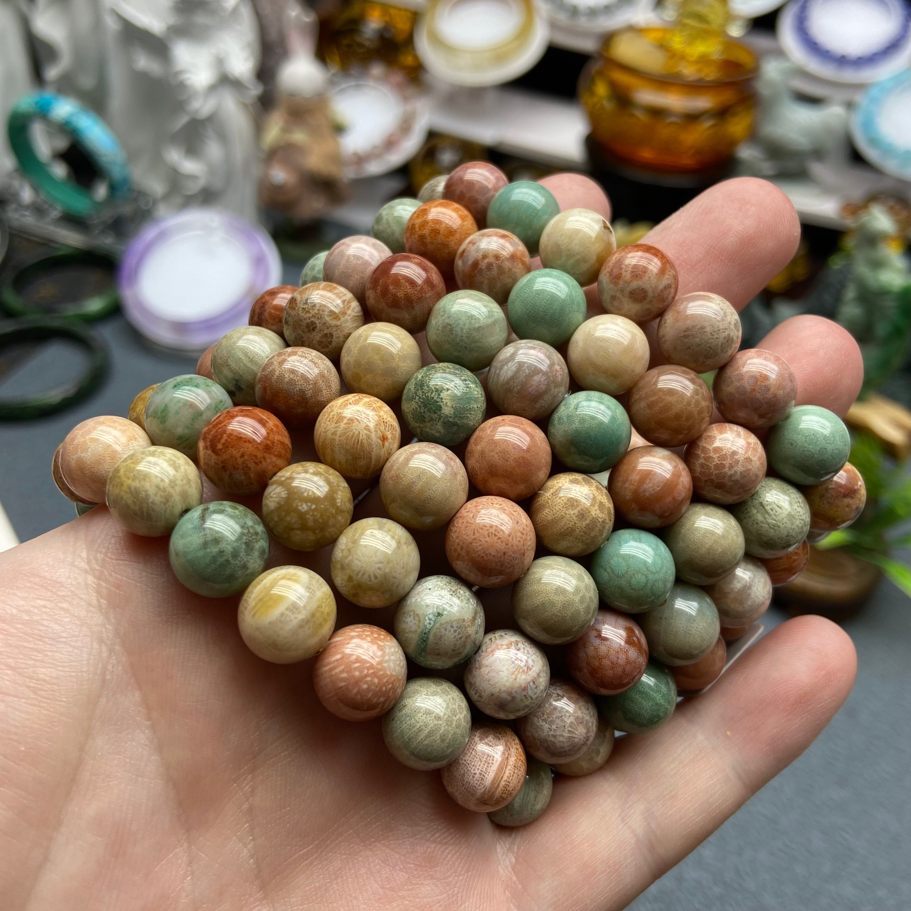 Colorful carol jade bracelet