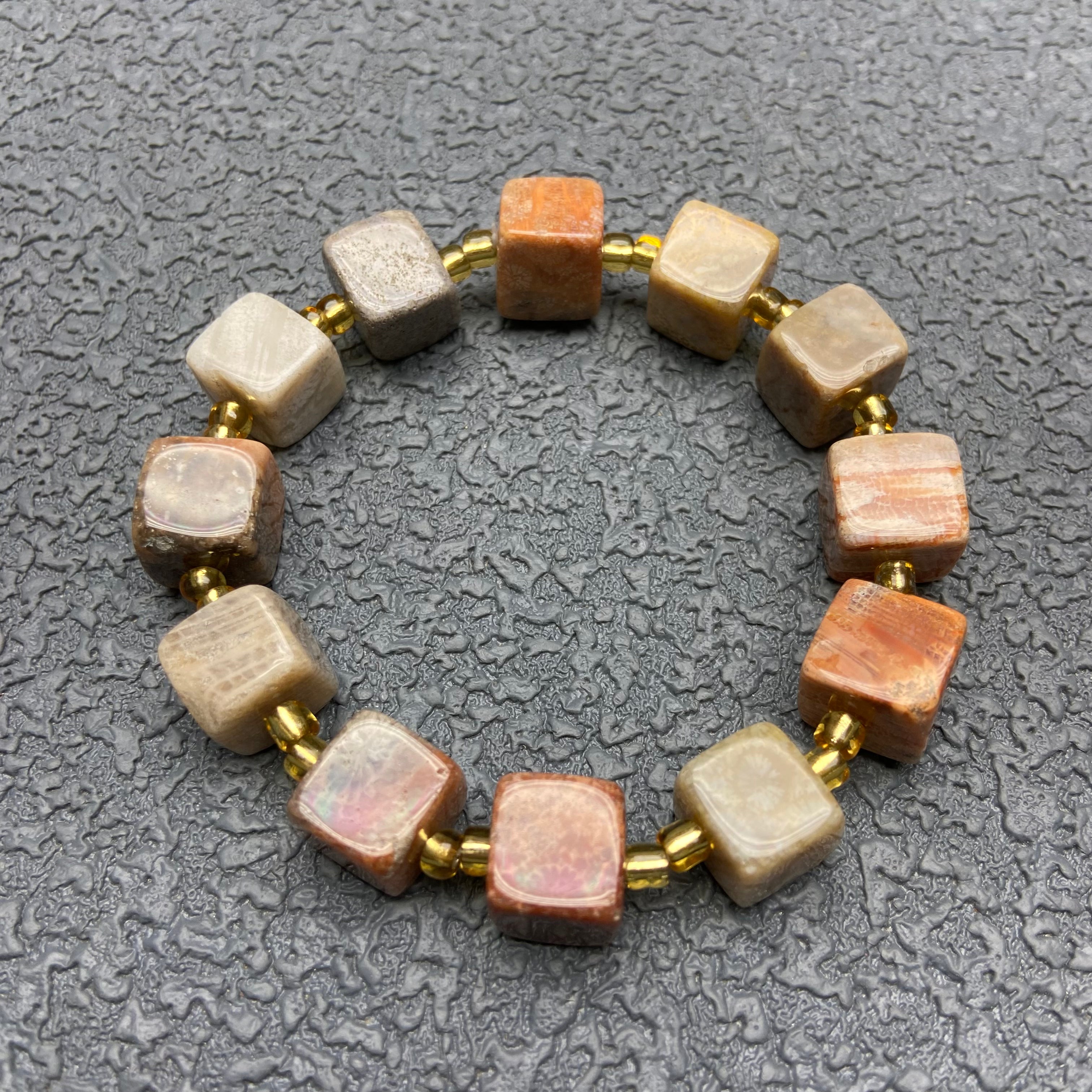 Carol Jade cube bracelet