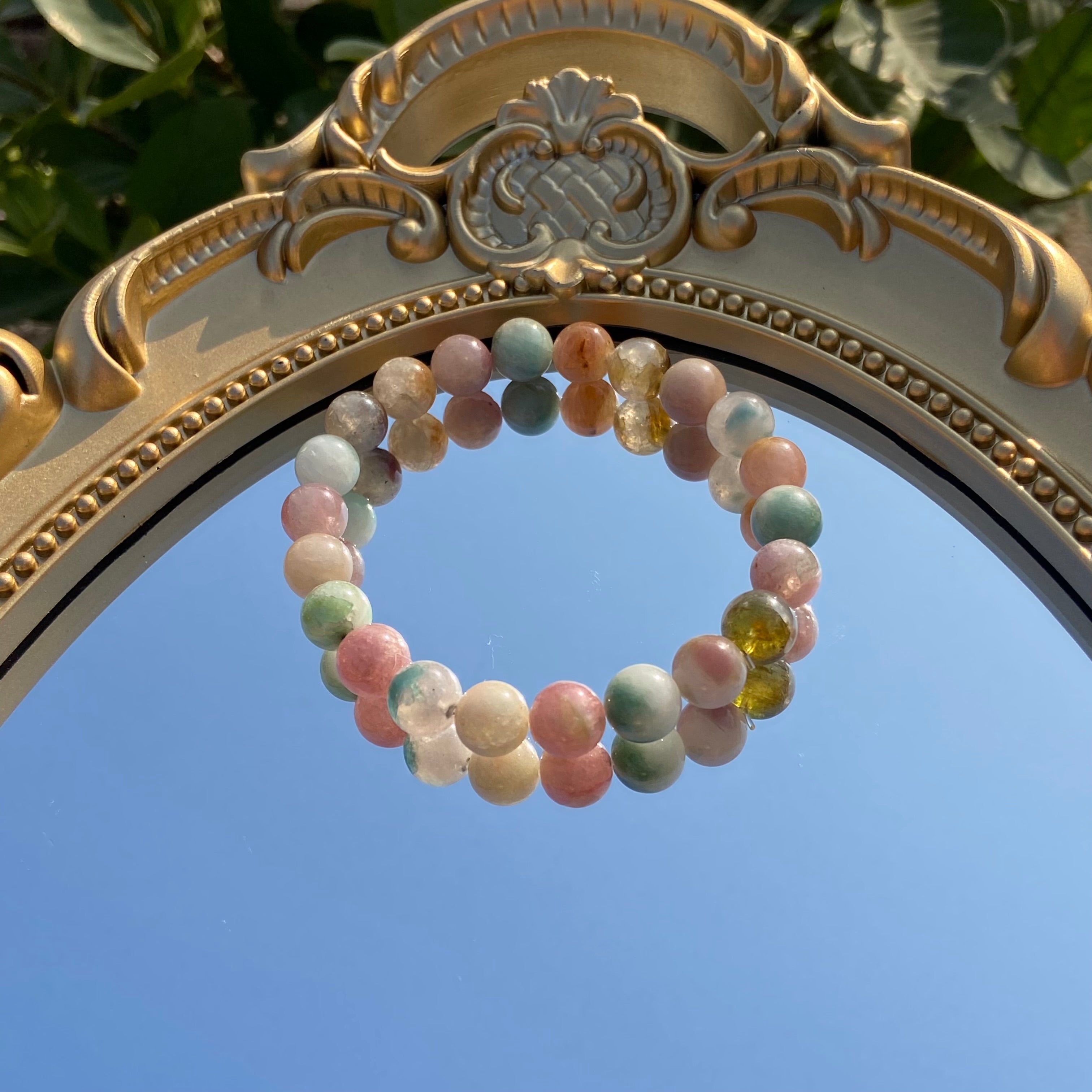 Natural Multi-Color Tourmaline Bracelet - Handcrafted Gemstone Jewelry for Energy Balance & Daily Elegance