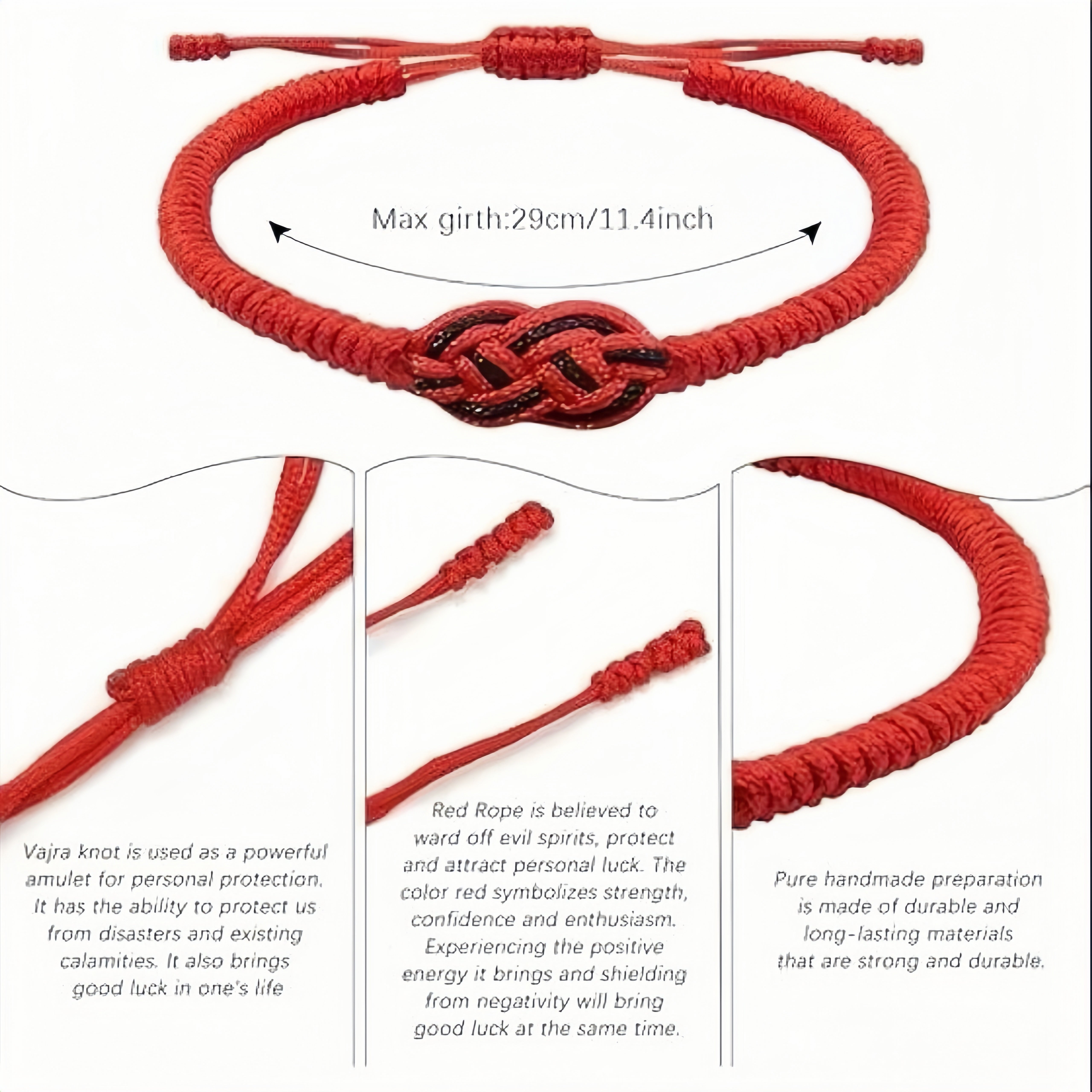 Lucky red string bracelets for women