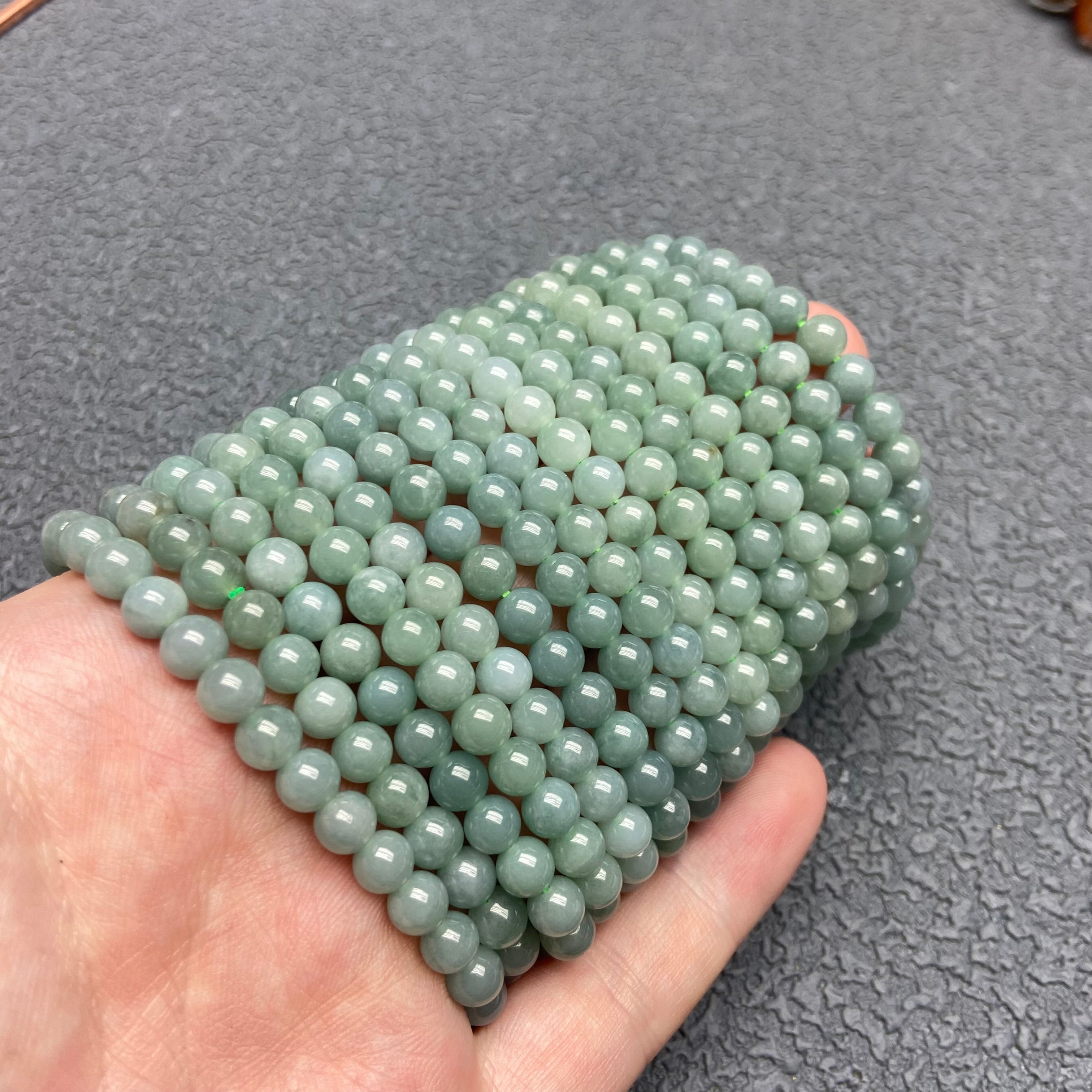 Burmese Jadeite Bracelet: Polished Beads for Everyday Elegance