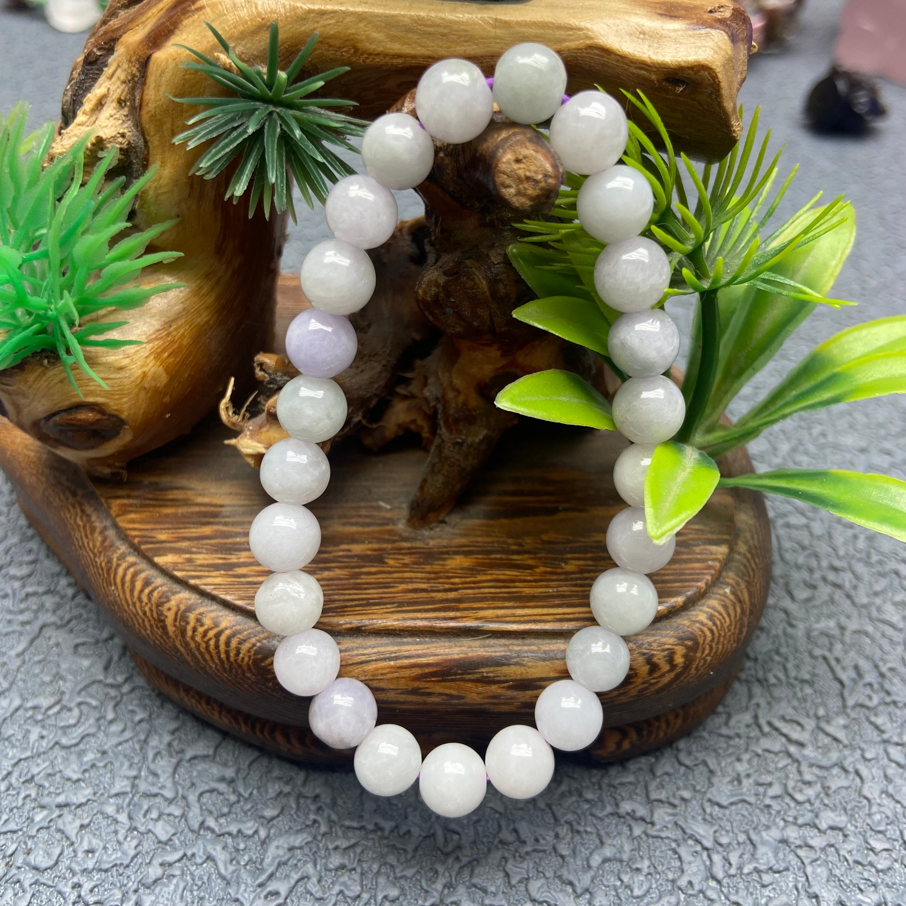 Burma jade lavender color bracelet