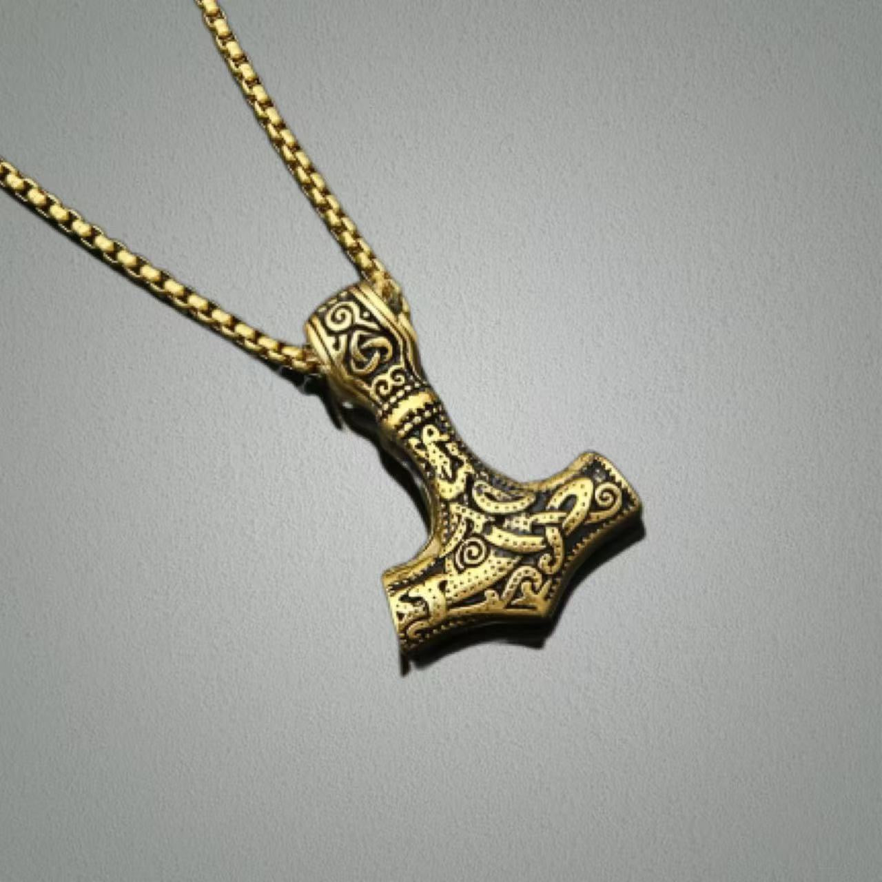 Stainless steel Mjolnir pendant