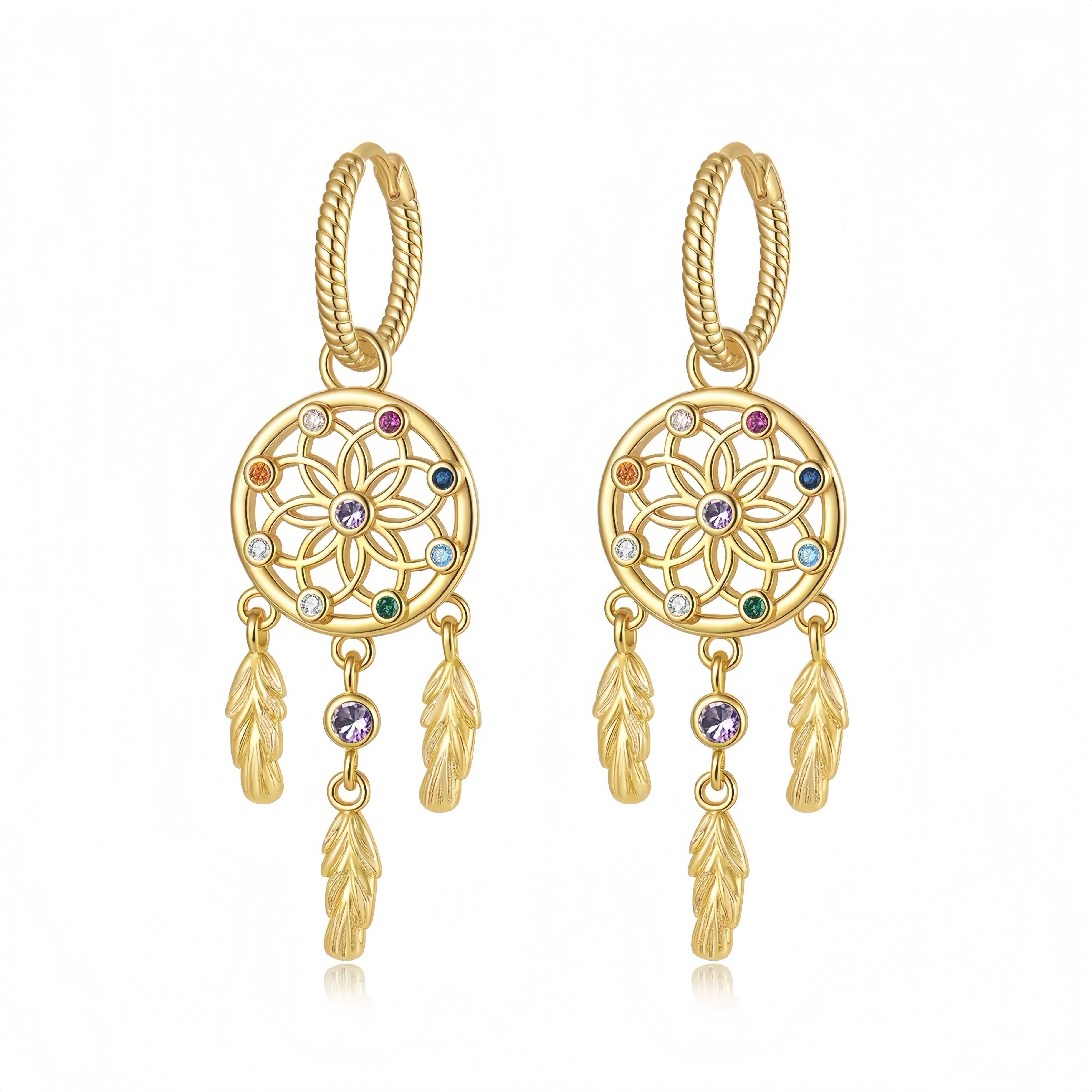 S925 dream catcher earrings