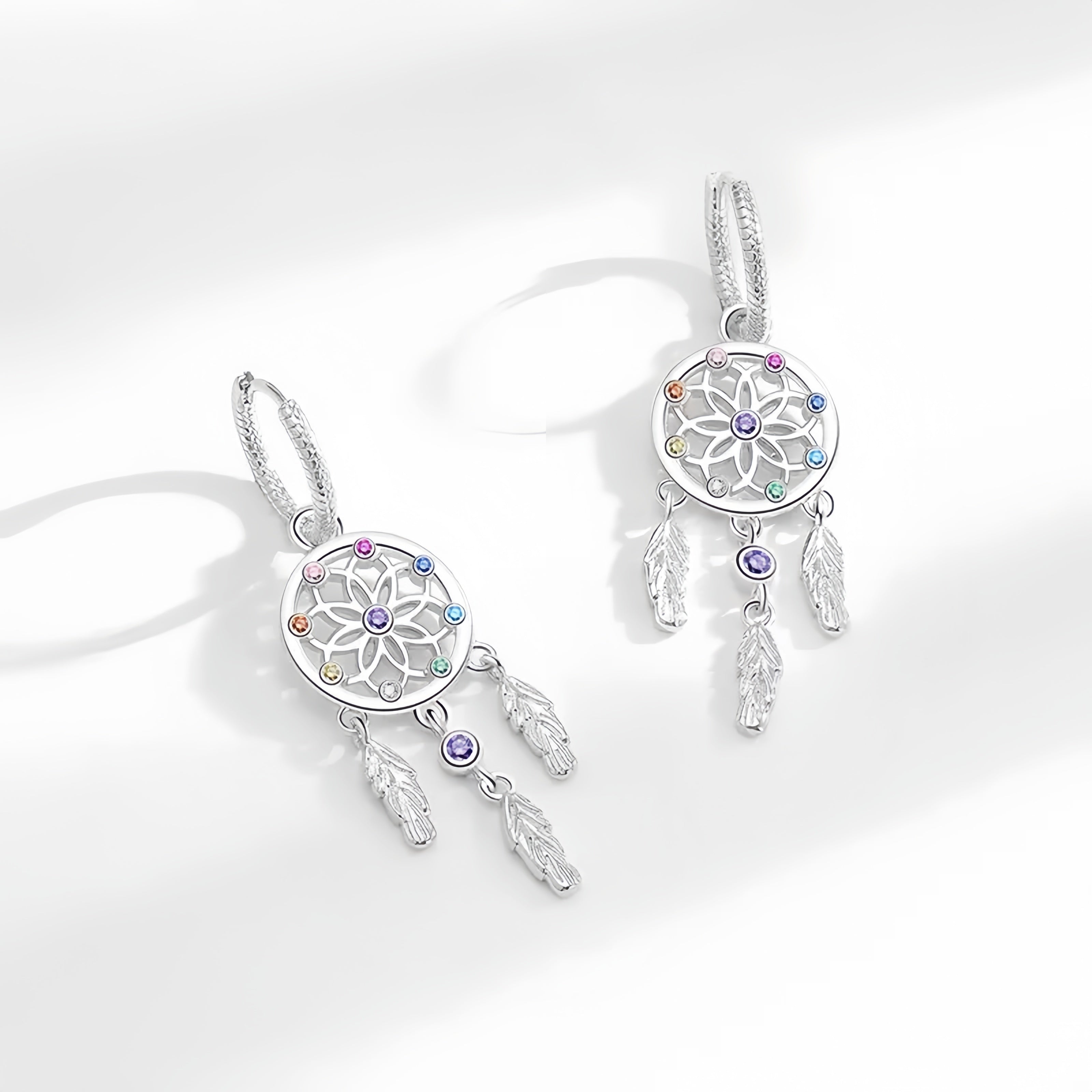 S925 dream catcher earrings