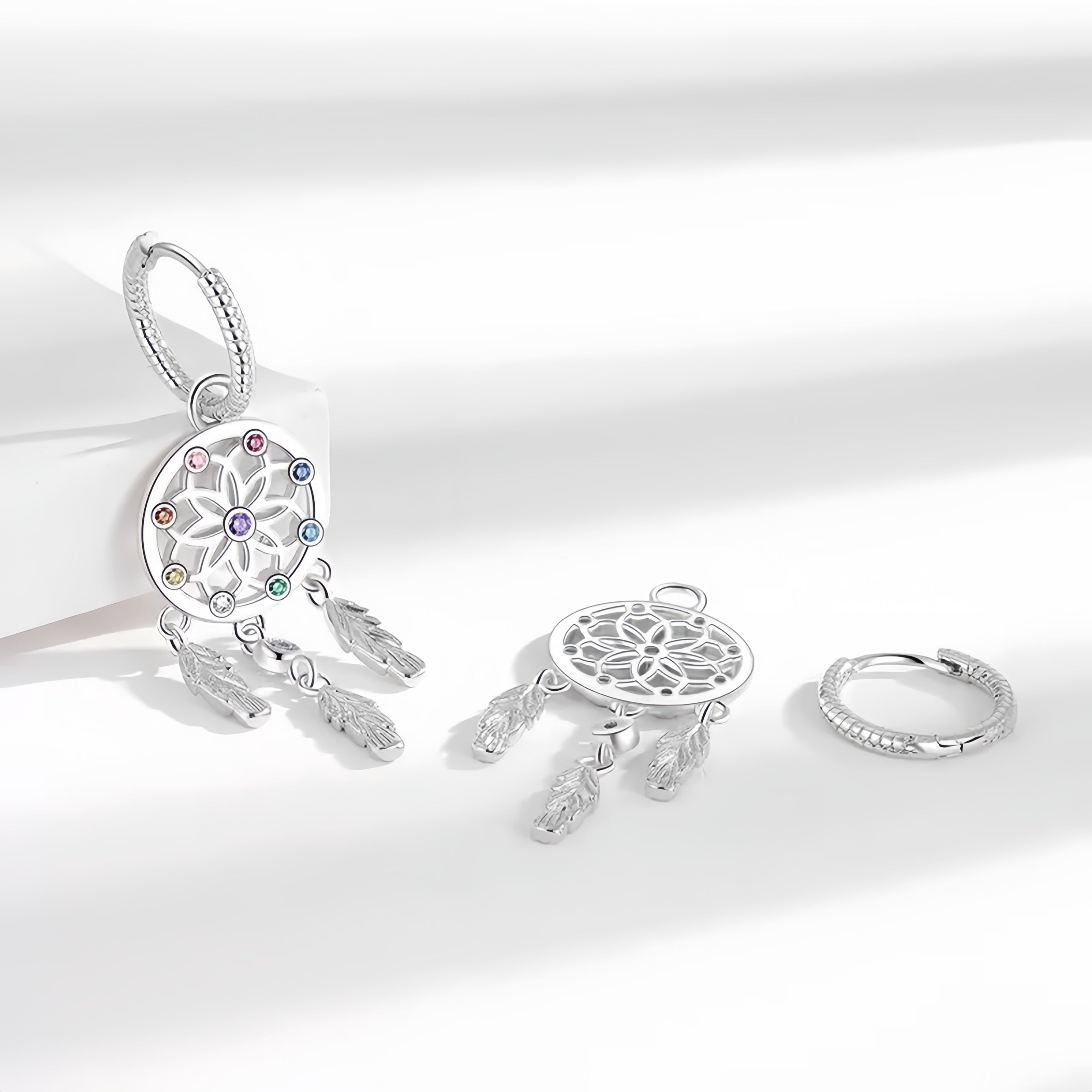 S925 dream catcher earrings