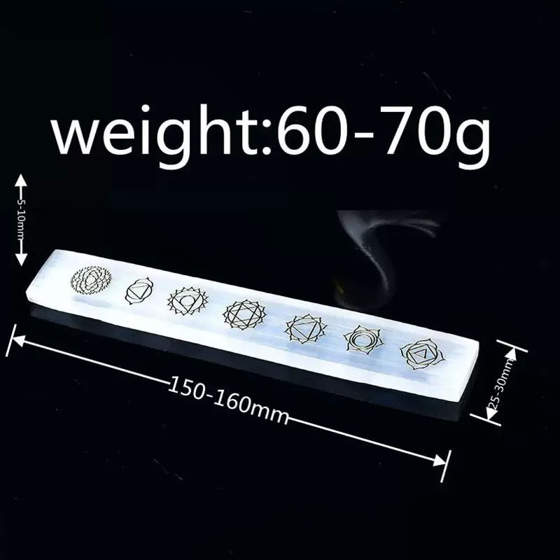 Gypsum 7 Chakra Plates – Where Energy Meets Earthly Grace