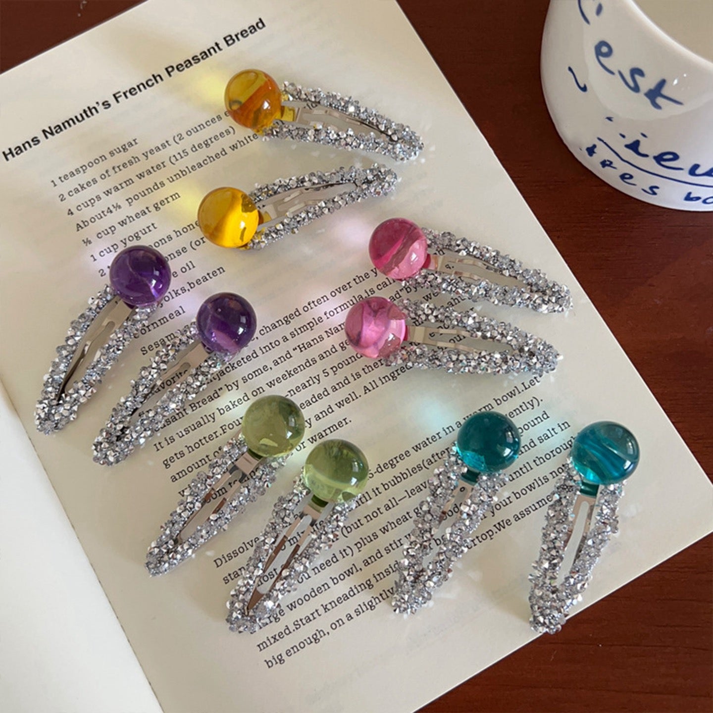 Sparkling Hair Clips: Wearable Art for Your Hair.