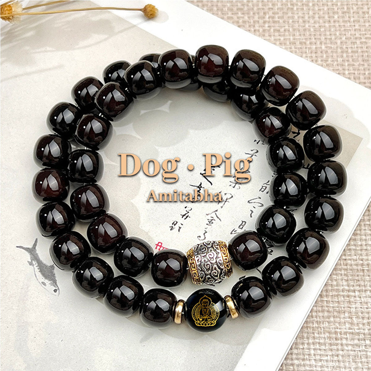 Bodhi Seed Double-Layer Bracelet - Handmade Spiritual Jewelry for Calm & Mindfulness