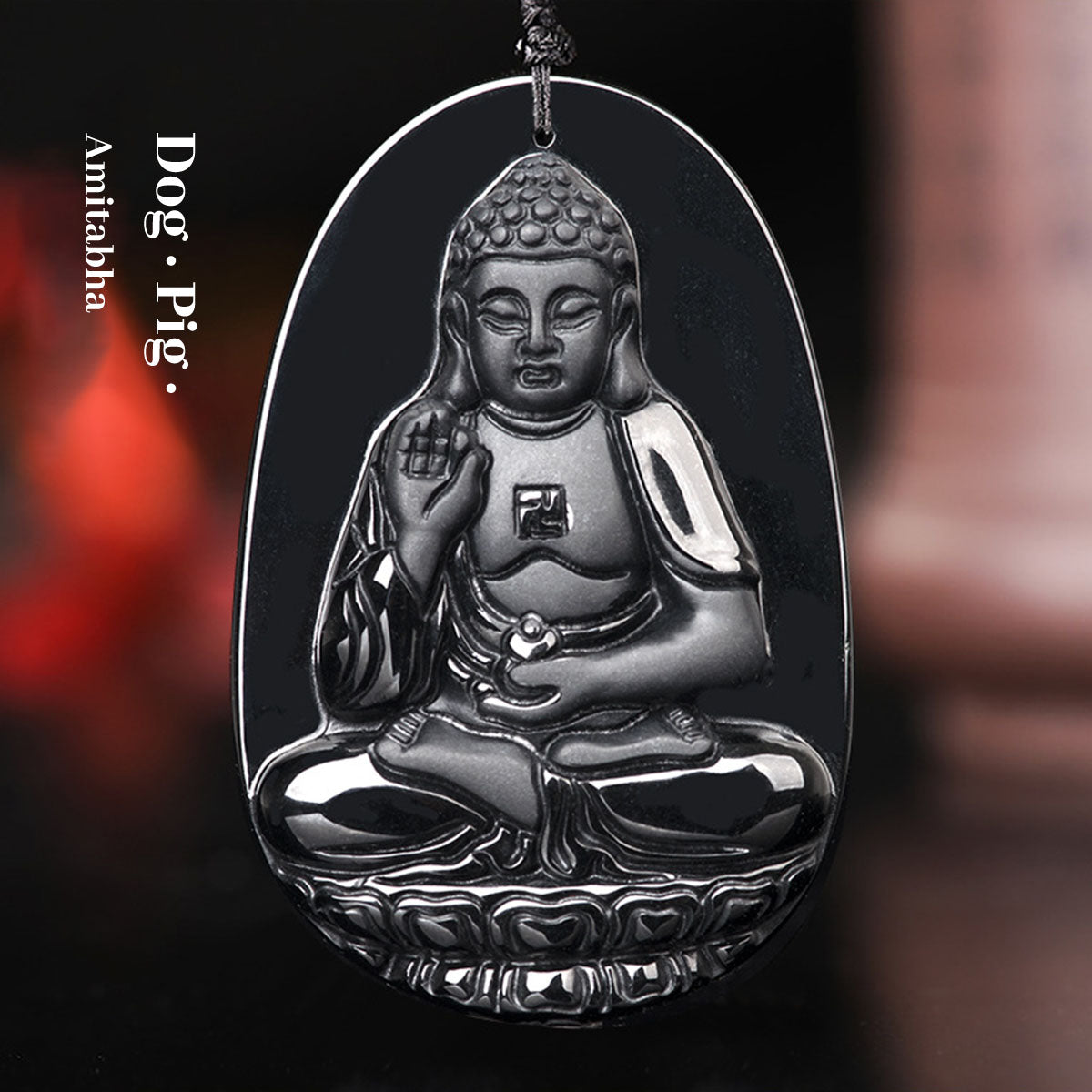 Natural Black Jade Eight Great Guardian Gods Pendant - Authentic Feng Shui Amulet for Protection & Blessing