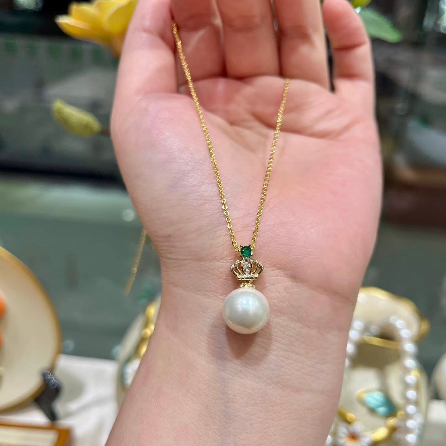 Natural Pearl Pendant - 14K Gold-Filled New Craft