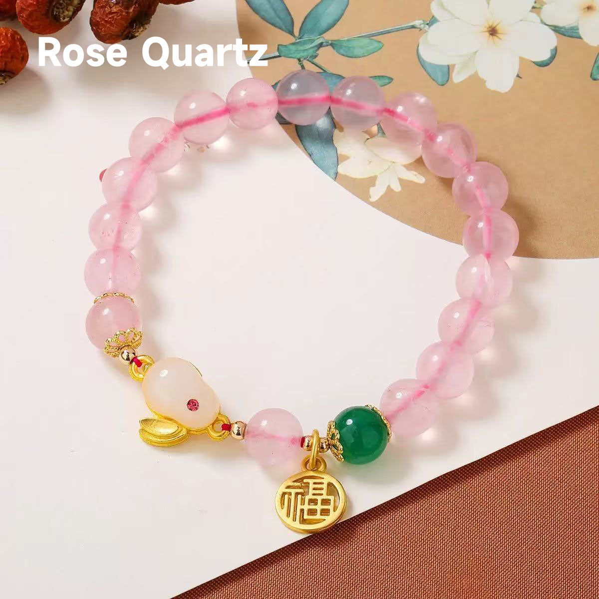 Little Rabbit Crystal Bracelet - Dainty Handmade Design, Cute Animal-Themed Jewelry for Women