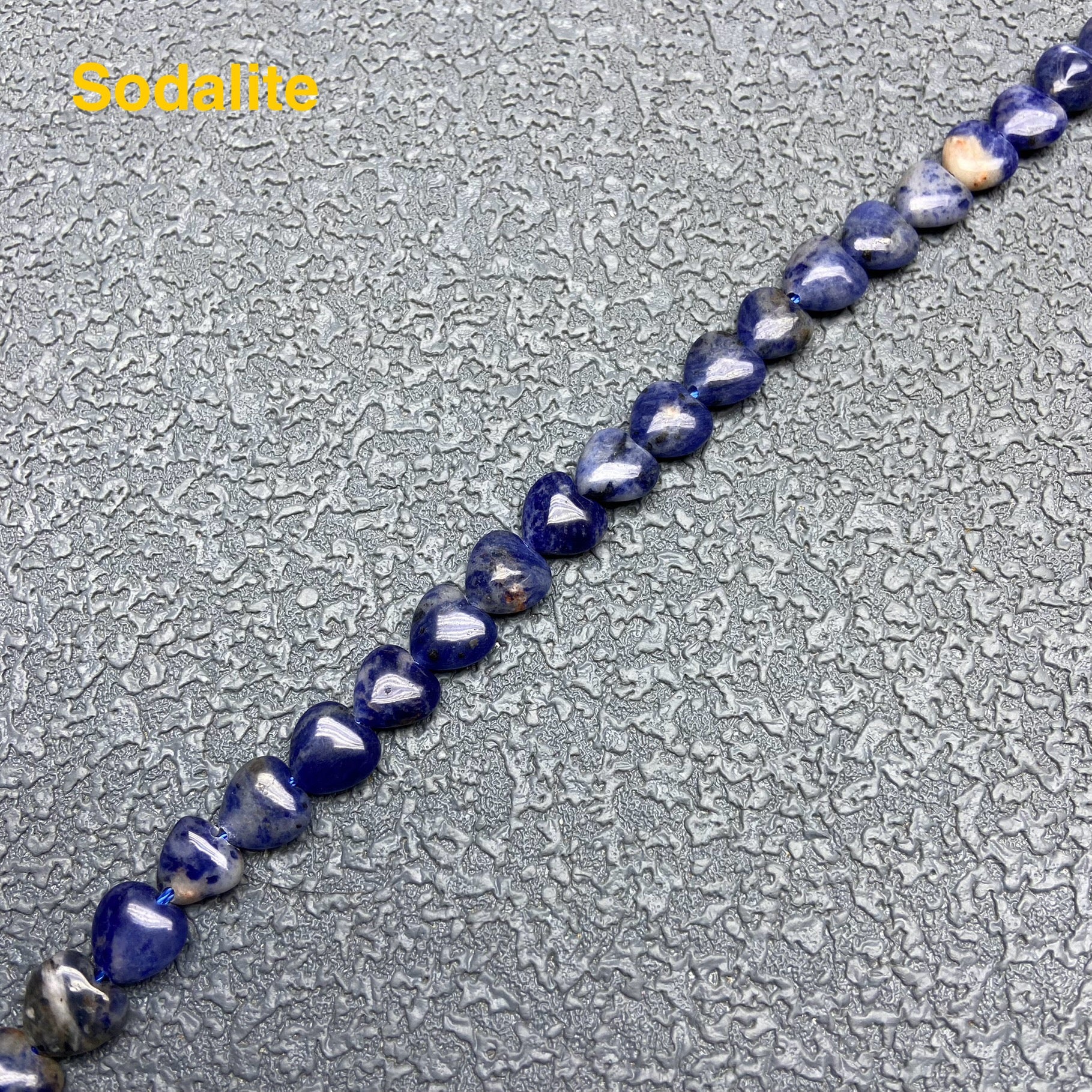 Crystal Heart Long Strand