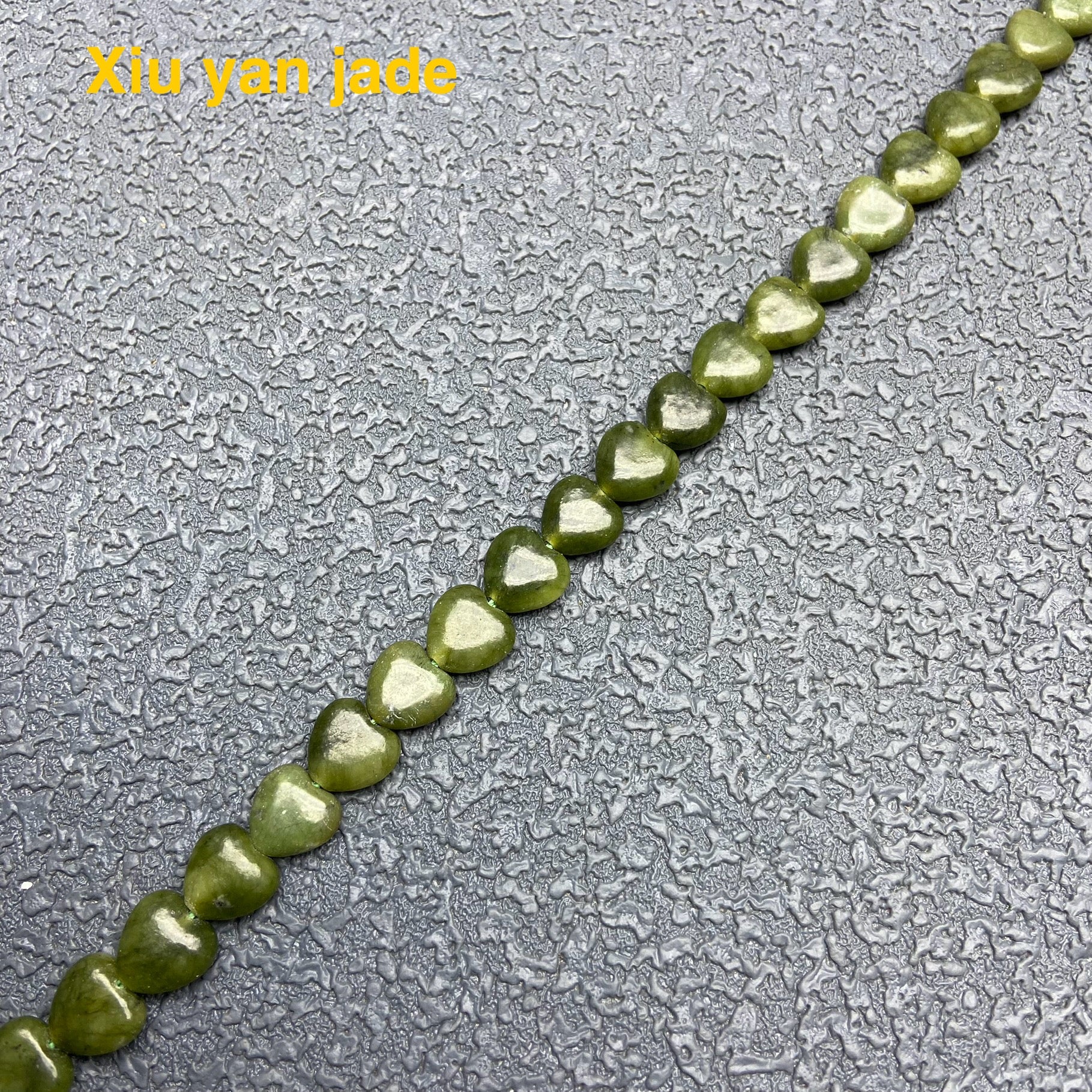 Crystal Heart Long Strand