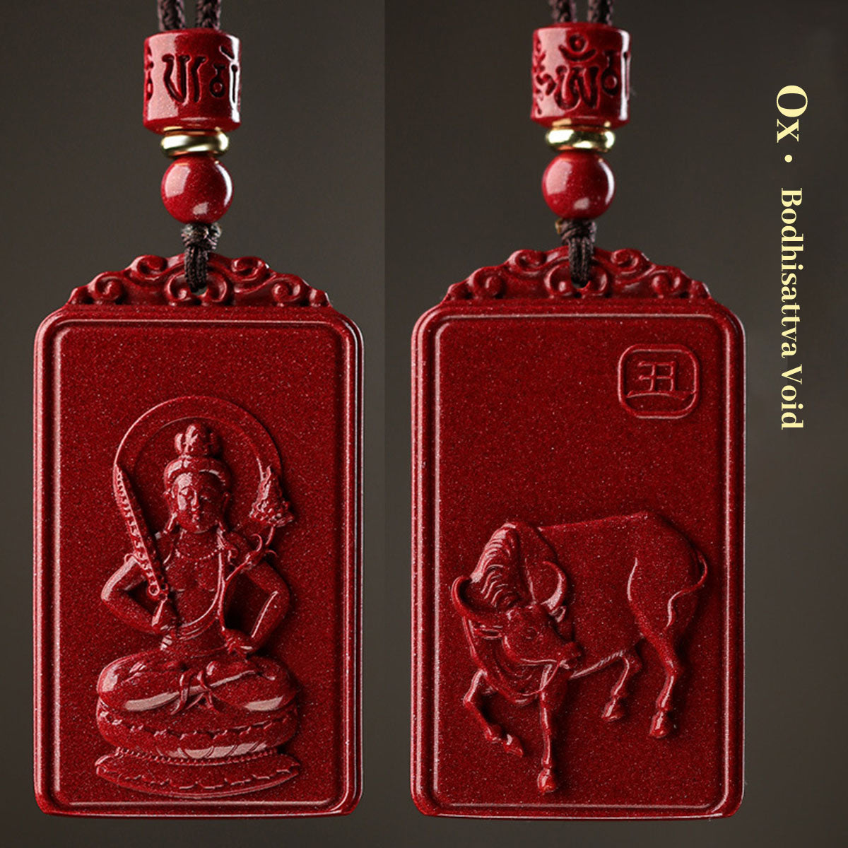 Zodiac Animal Pendants - Cinnabar Stone | 12 Chinese Zodiac Symbol Jewelry