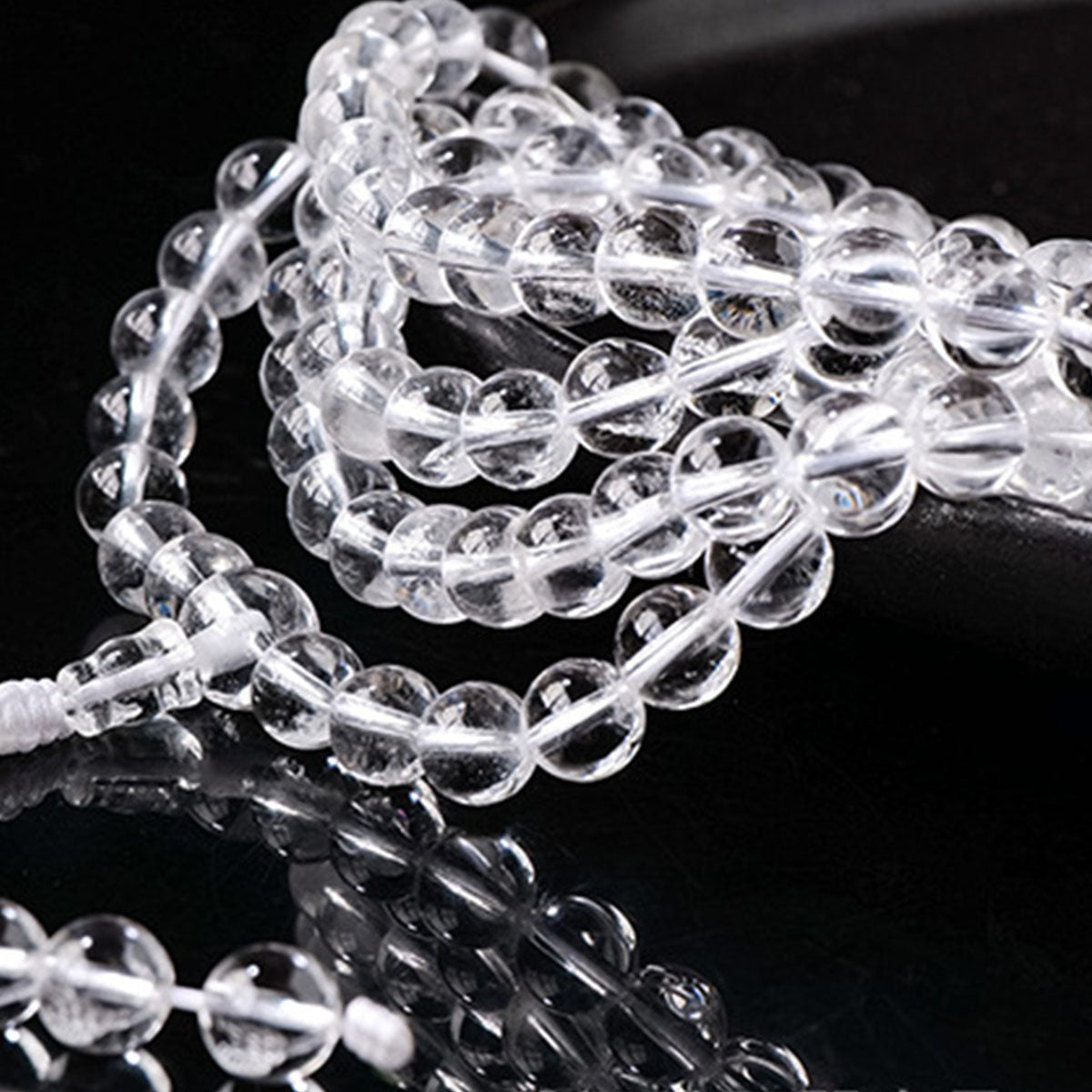 Natural Clear Quartz Bracelet - Genuine White Crystal Jewelry for Daily Wear, Promotes Clarity & Positive Energy