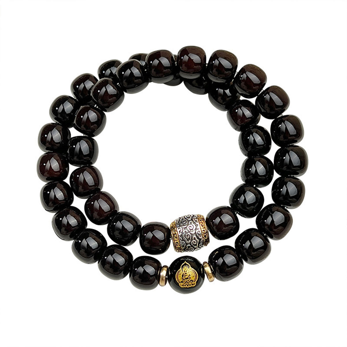 Bodhi Seed Double-Layer Bracelet - Handmade Spiritual Jewelry for Calm & Mindfulness