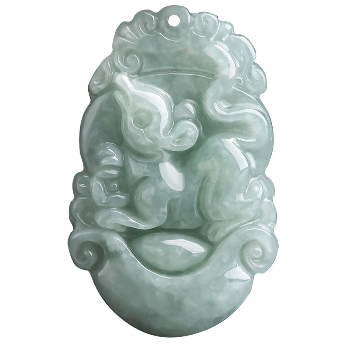Chinese Zodiac Jade Pendant - 12 Animal Signs, Unisex Style, Natural Jade Jewelry for Daily Wear