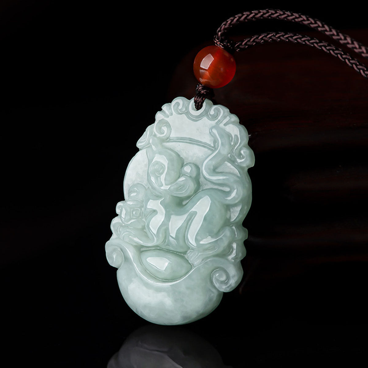 Chinese Zodiac Jade Pendant - 12 Animal Signs, Unisex Style, Natural Jade Jewelry for Daily Wear