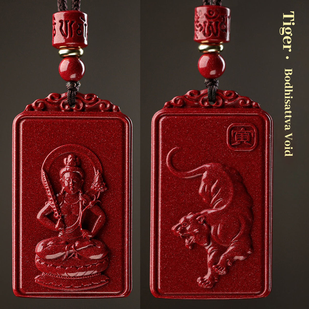 Zodiac Animal Pendants - Cinnabar Stone | 12 Chinese Zodiac Symbol Jewelry