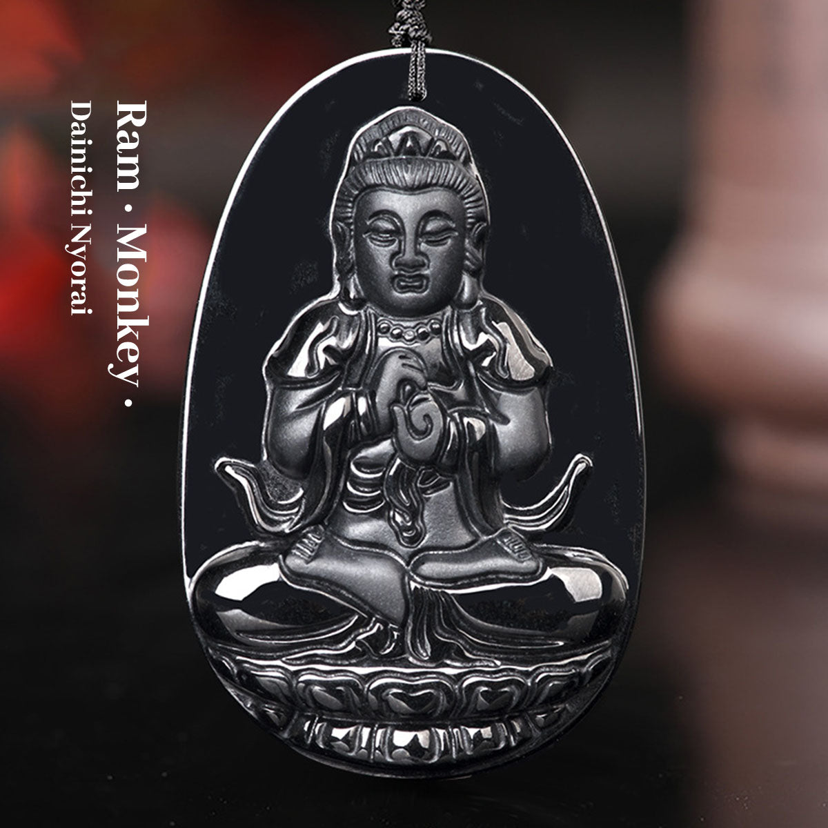 Natural Black Jade Eight Great Guardian Gods Pendant - Authentic Feng Shui Amulet for Protection & Blessing