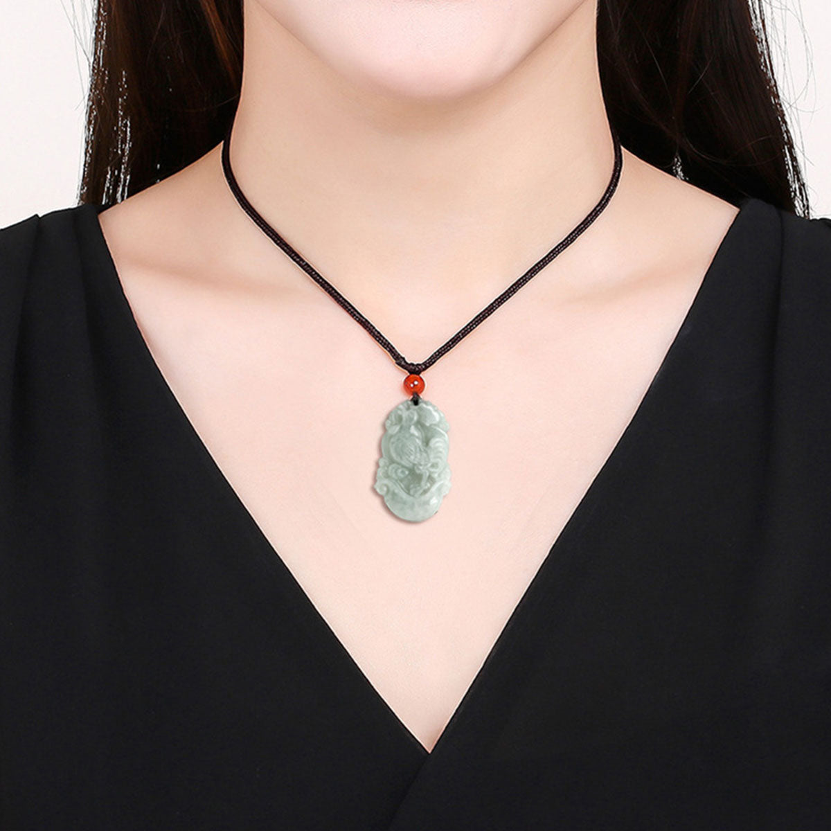 Chinese Zodiac Jade Pendant - 12 Animal Signs, Unisex Style, Natural Jade Jewelry for Daily Wear
