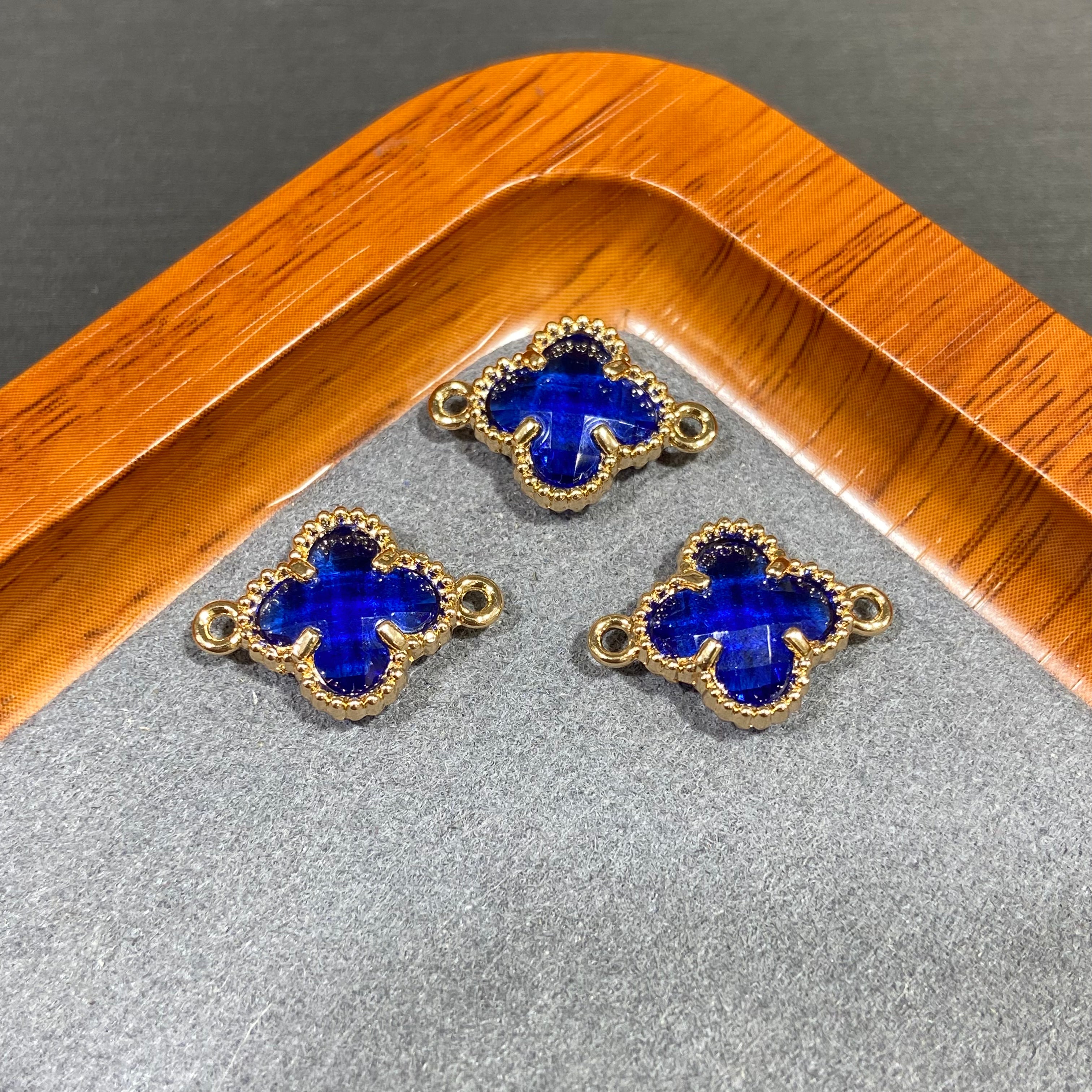 Cute Clover Accessories Set - 10 Pieces for DIY Jewelry & Bag Decoration