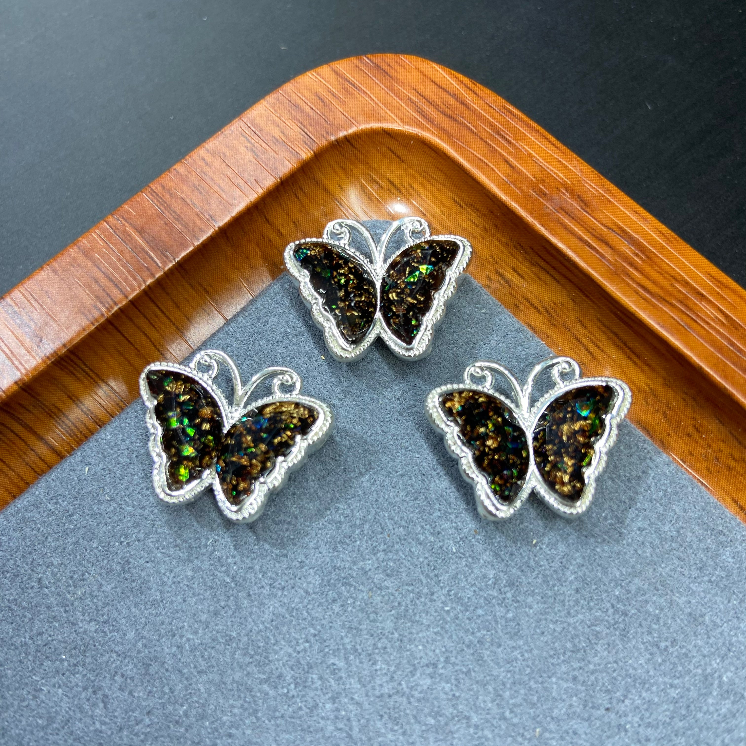 Dainty Butterfly Accessories Pack - 10 Pieces for DIY Jewelry & Craft Projects