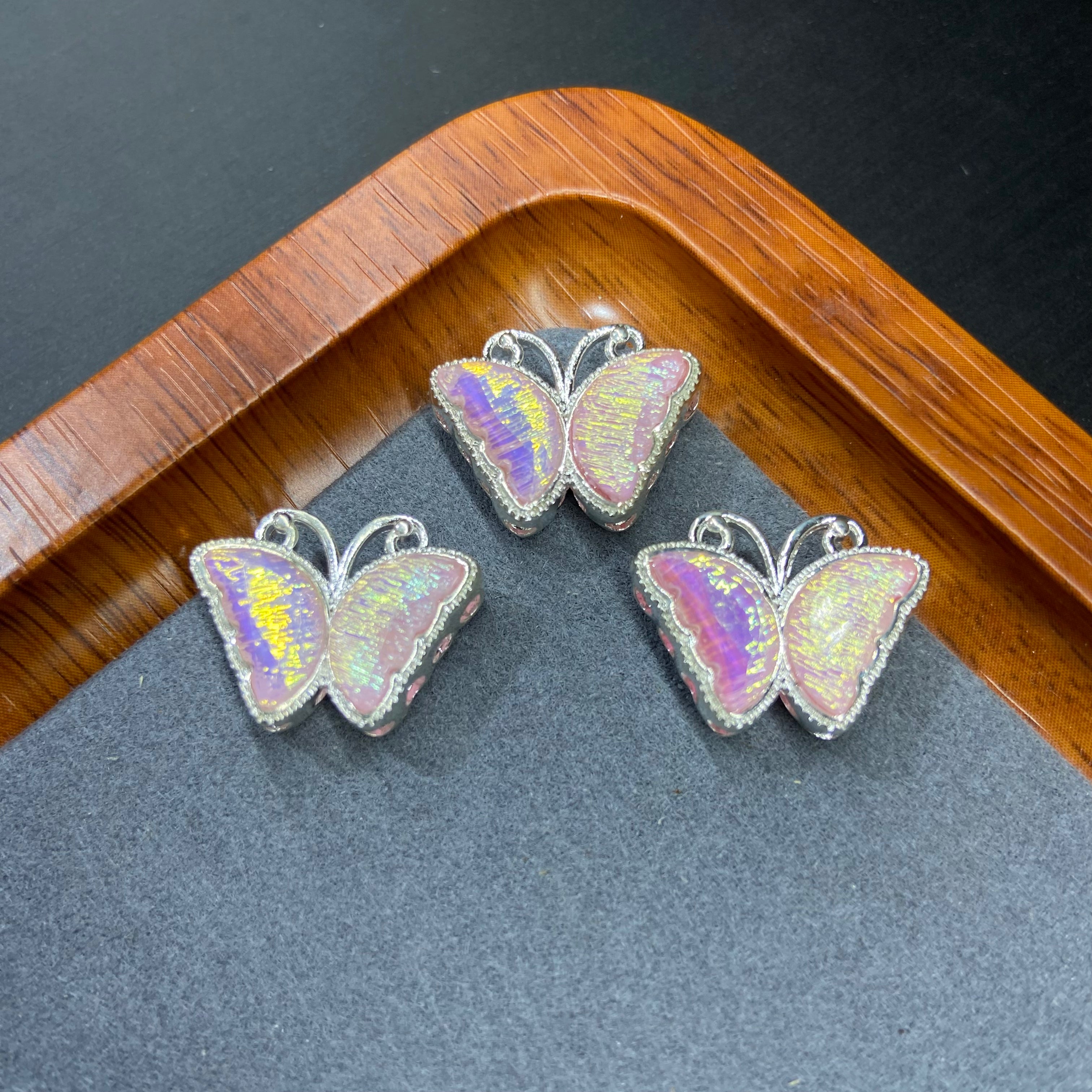 Dainty Butterfly Accessories Pack - 10 Pieces for DIY Jewelry & Craft Projects