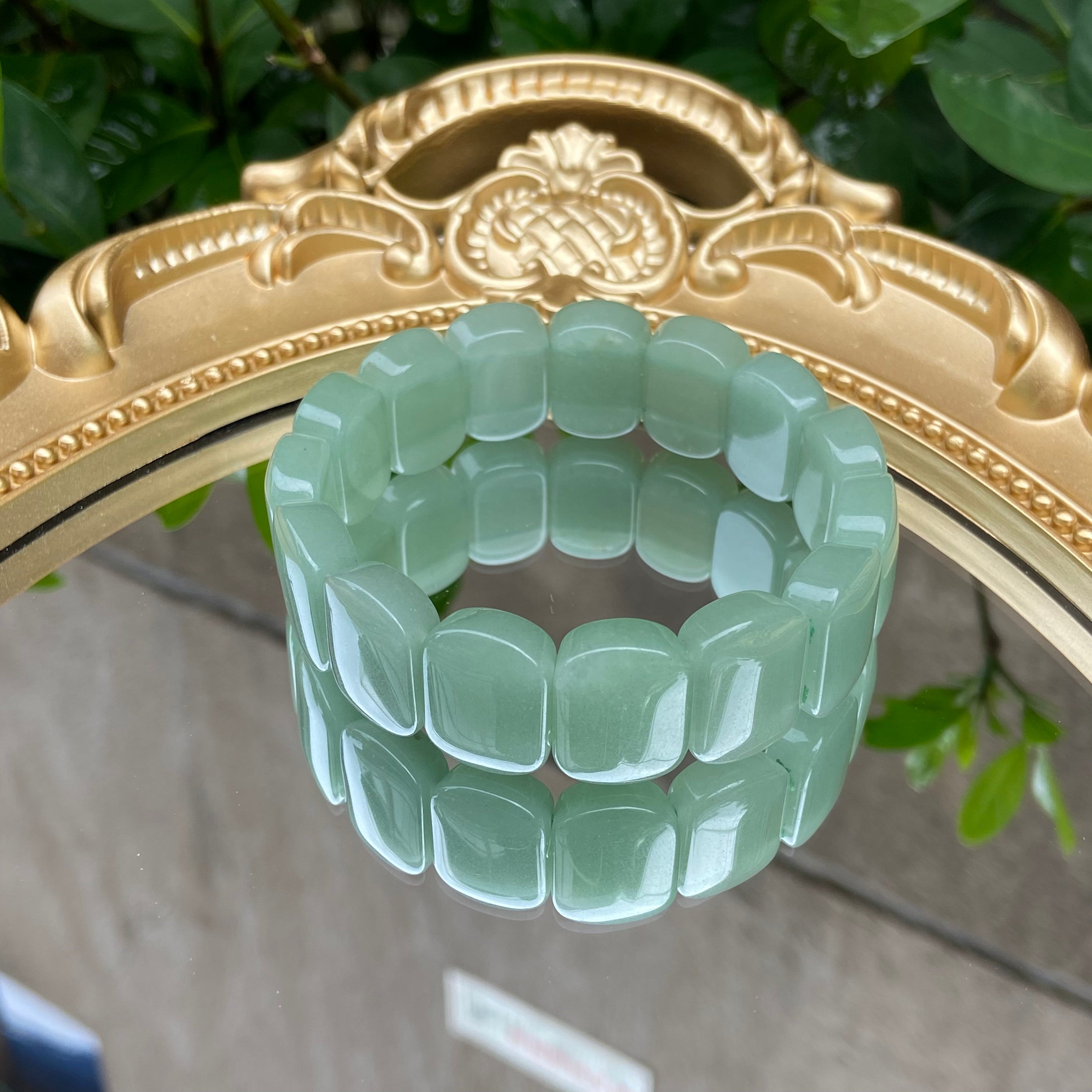 Natural Green Aventurine Bangle Bracelets - Premium Polished Crystal for Daily Wear & Energy Healing