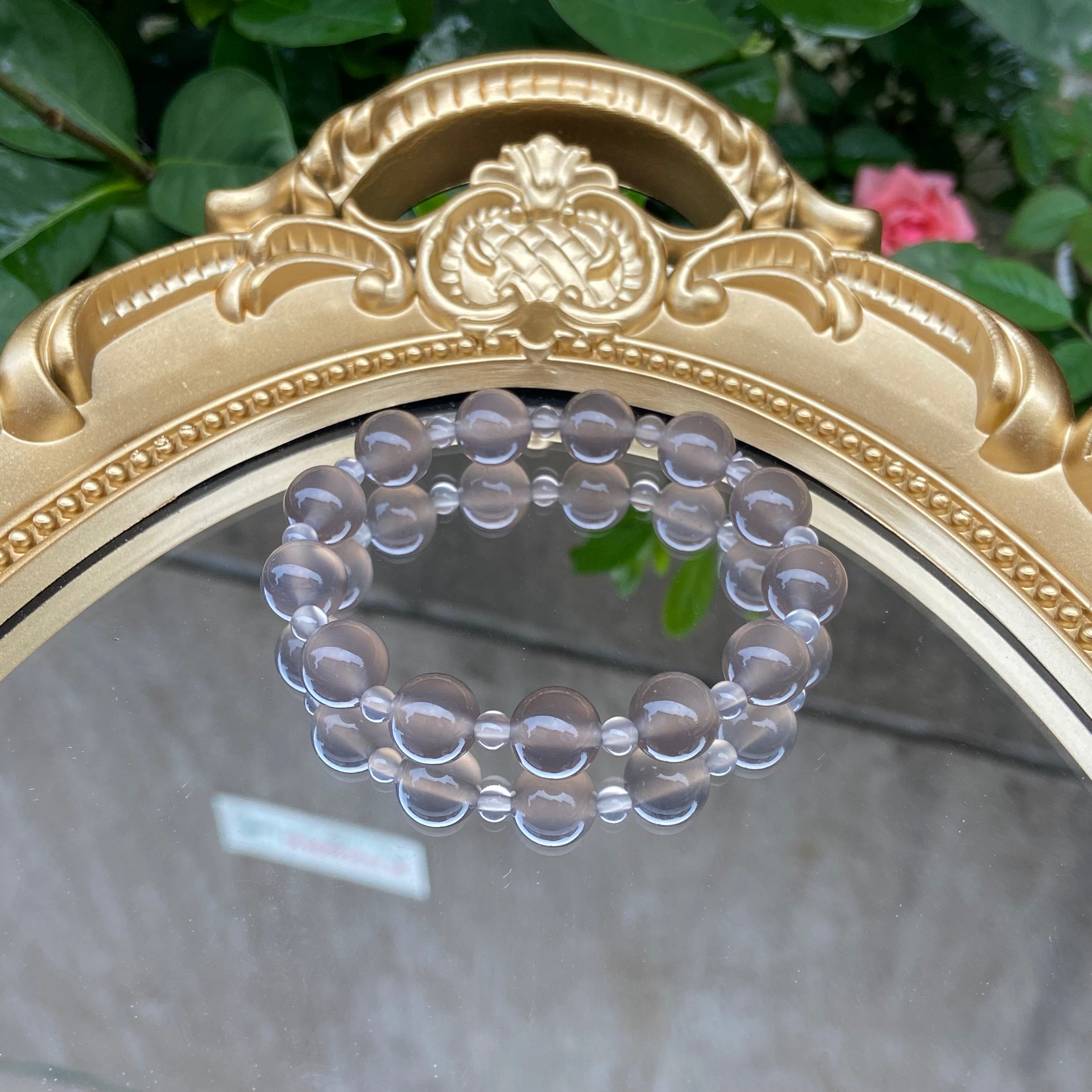 Custom DIY Purple Agate Bracelet - Natural Gemstone Handcrafted Jewelry