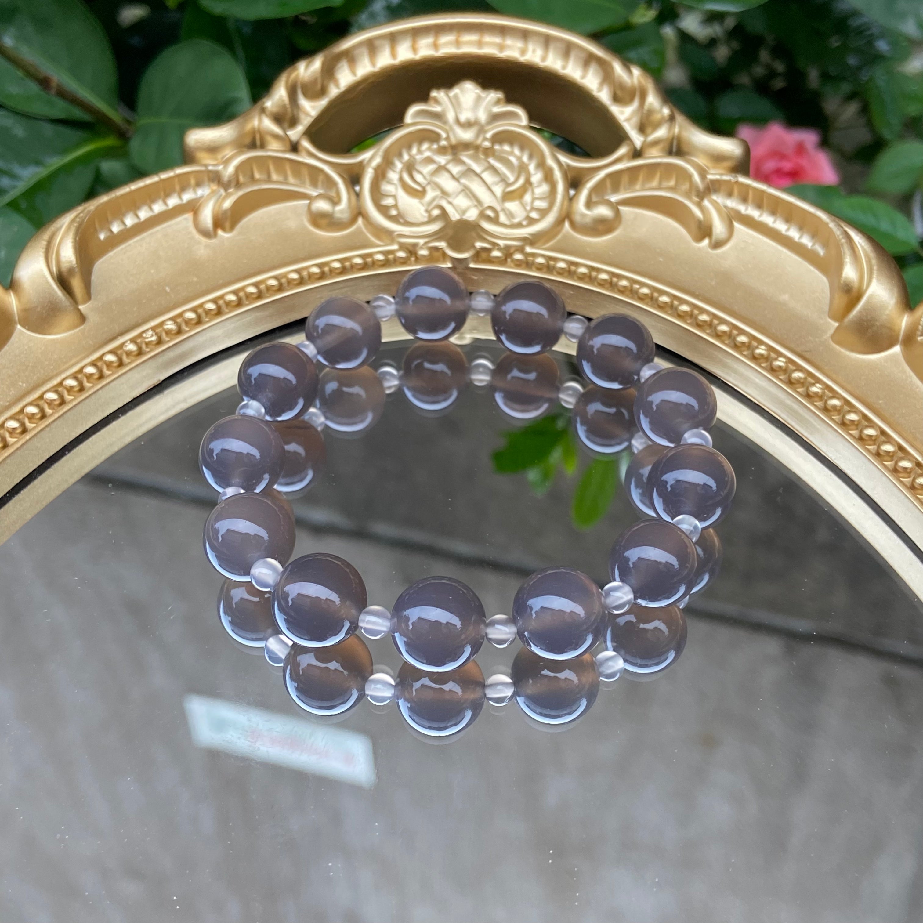 Custom DIY Purple Agate Bracelet - Natural Gemstone Handcrafted Jewelry