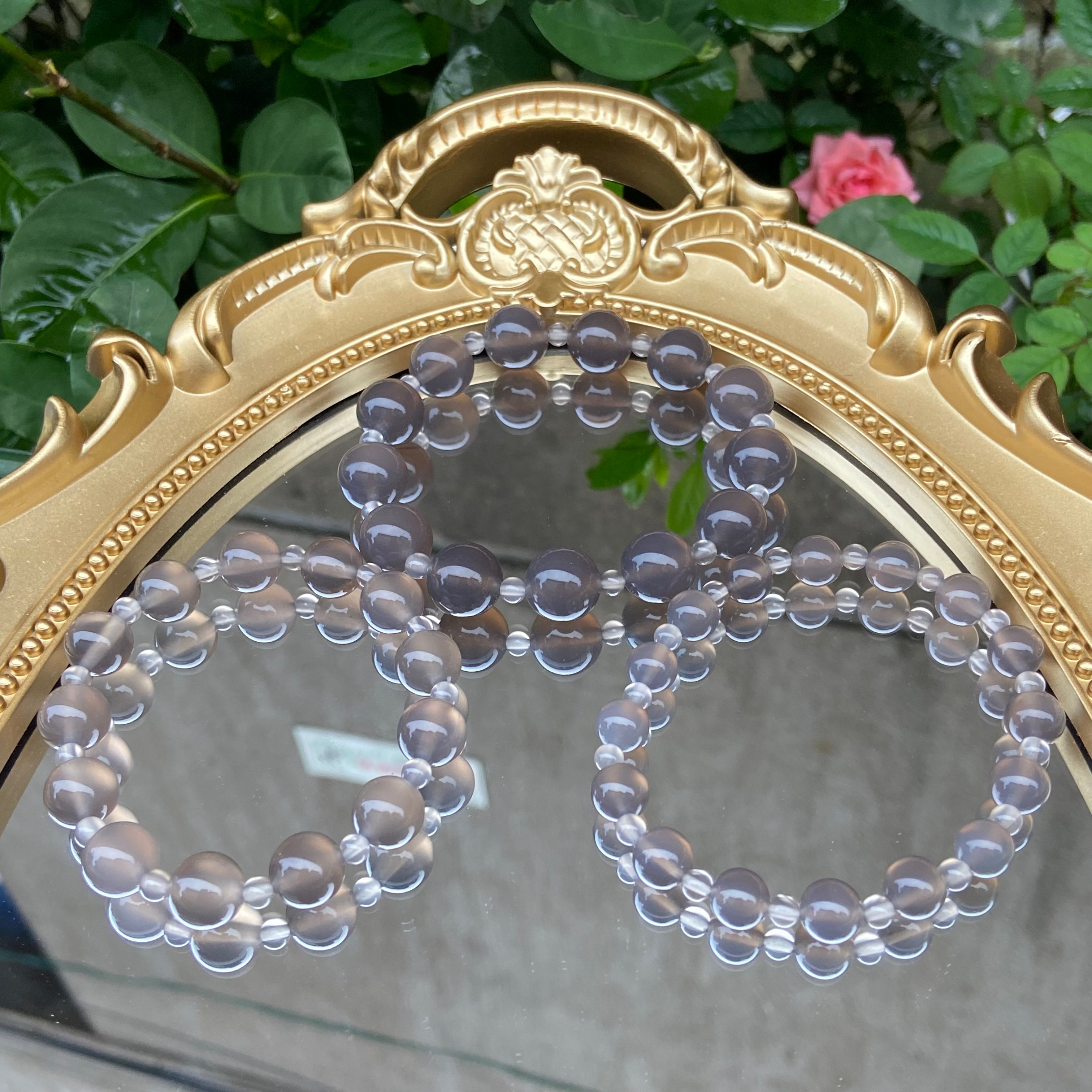 Custom DIY Purple Agate Bracelet - Natural Gemstone Handcrafted Jewelry