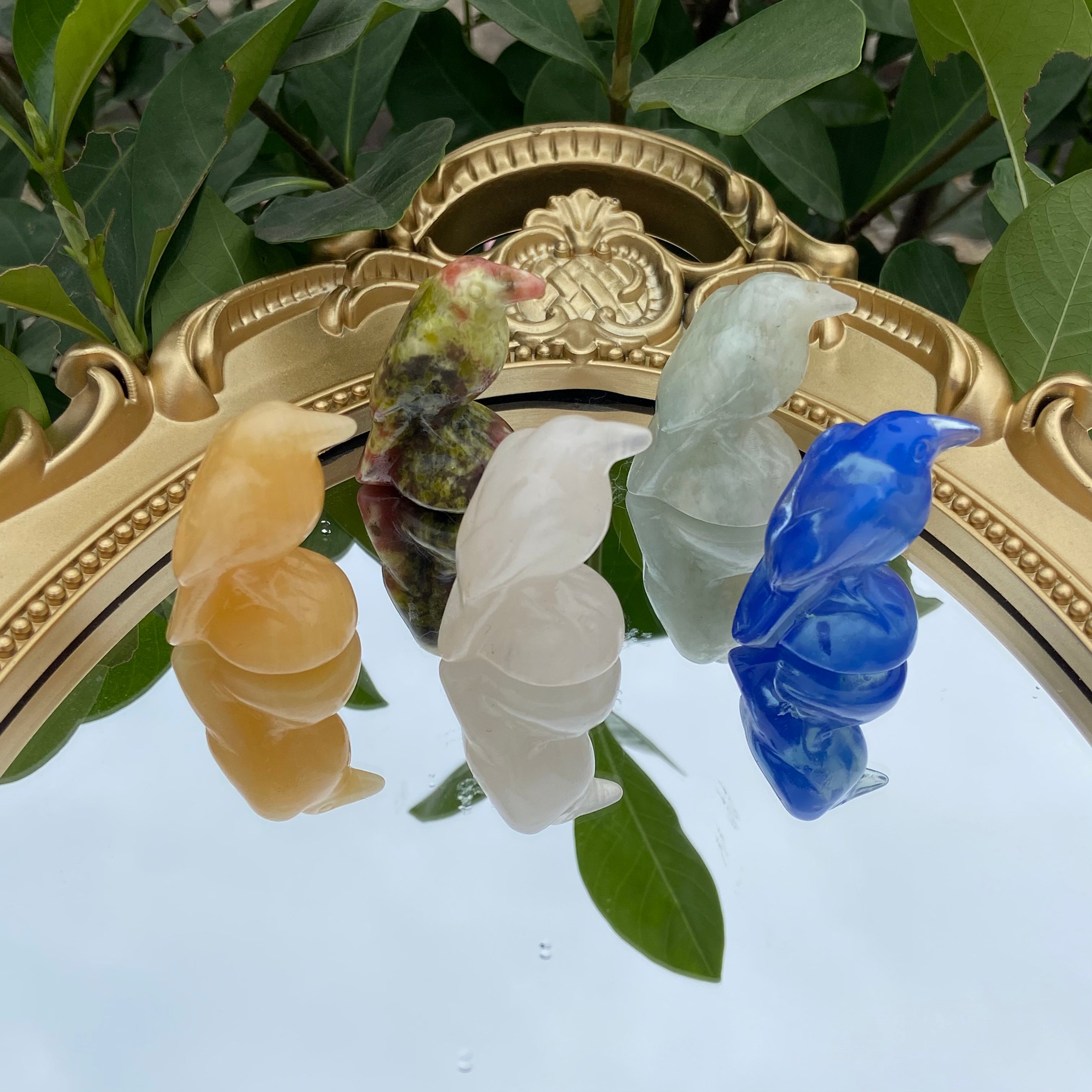 Natural Crystal Bird Figurine - 3cm Mini Carved Bird Statue, Handcrafted Crystal Animal Decoration